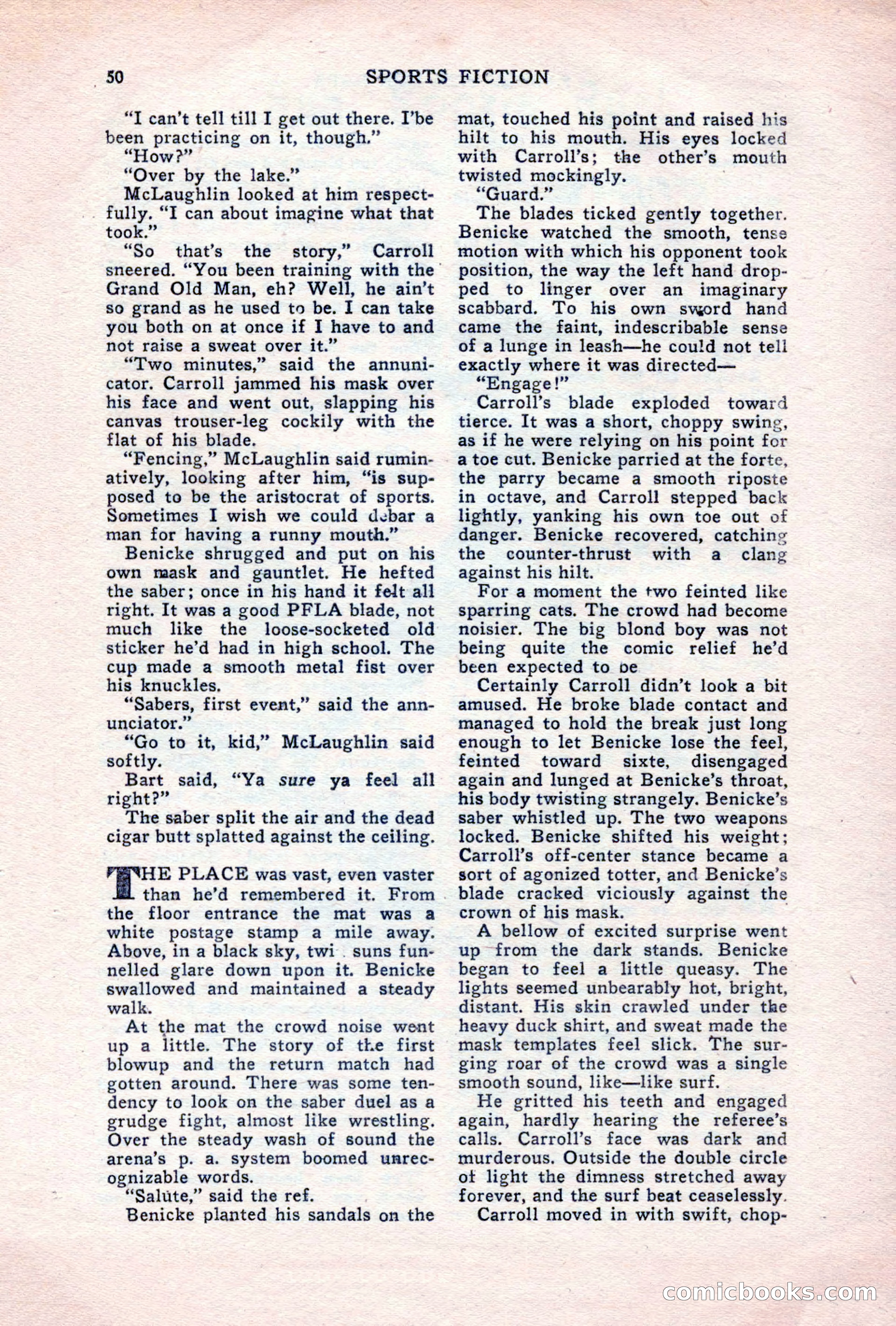 Sports Fiction, June 1947 — page 50 of 100