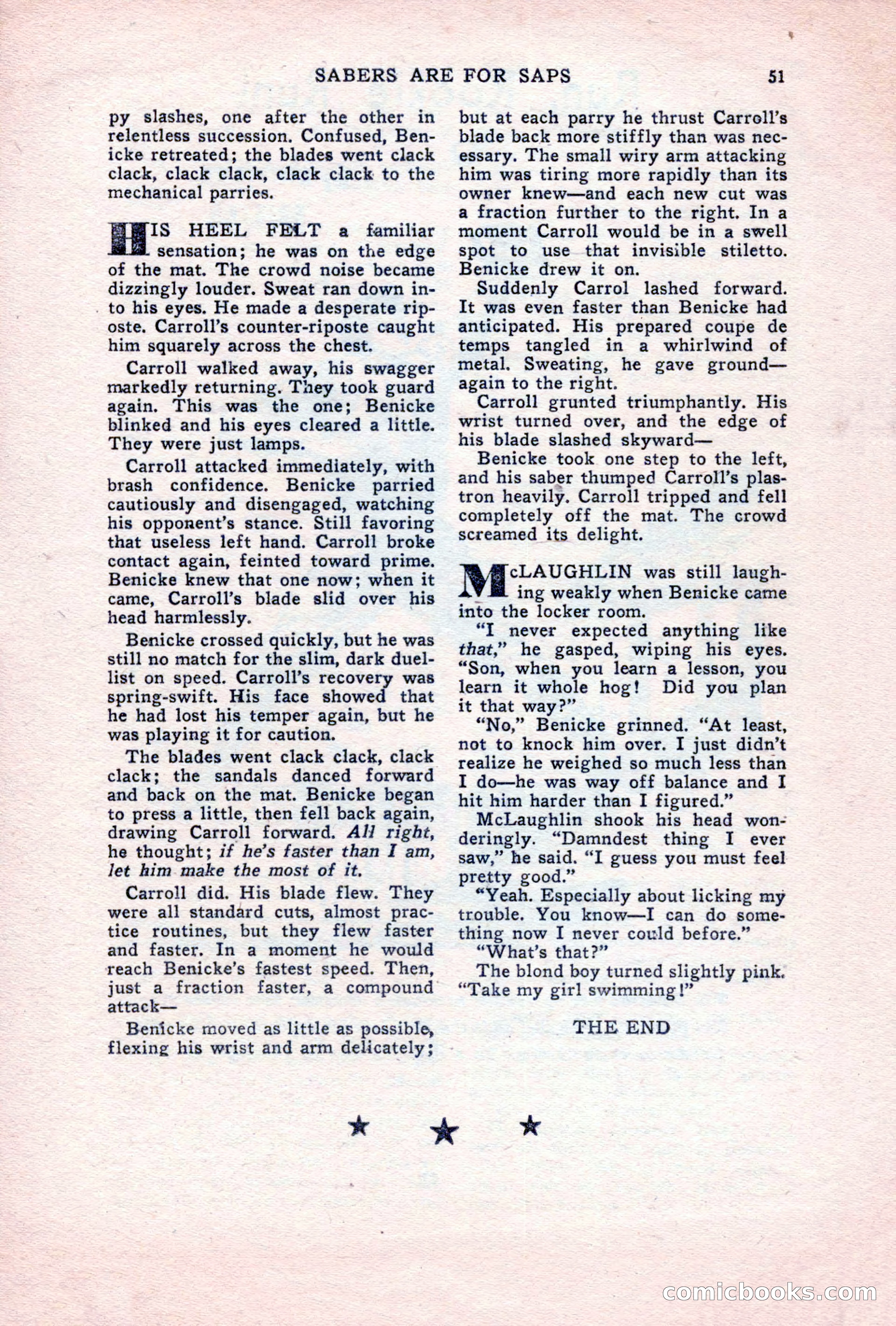 Sports Fiction, June 1947 — page 51 of 100