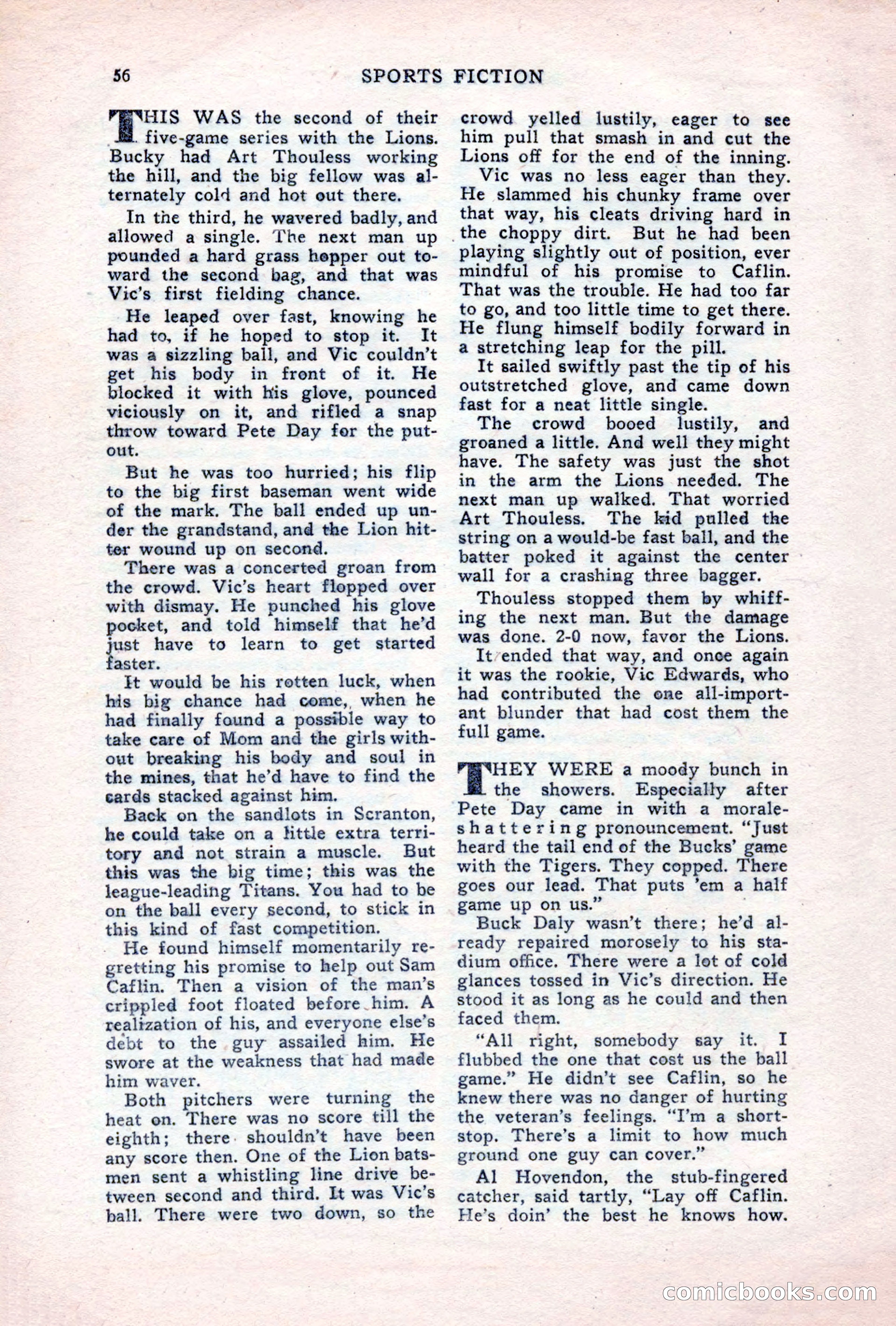 Sports Fiction, June 1947 — page 56 of 100