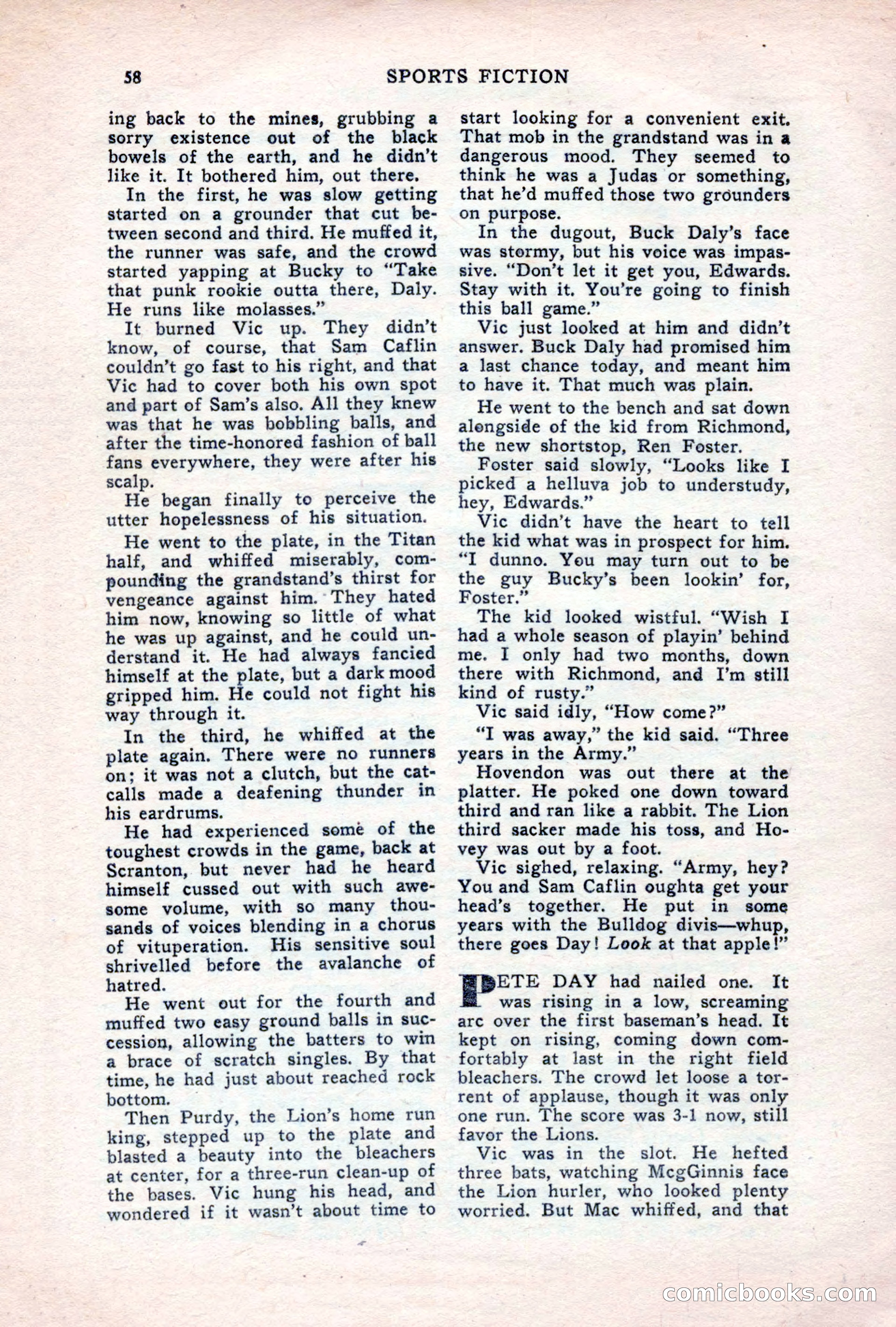Sports Fiction, June 1947 — page 58 of 100