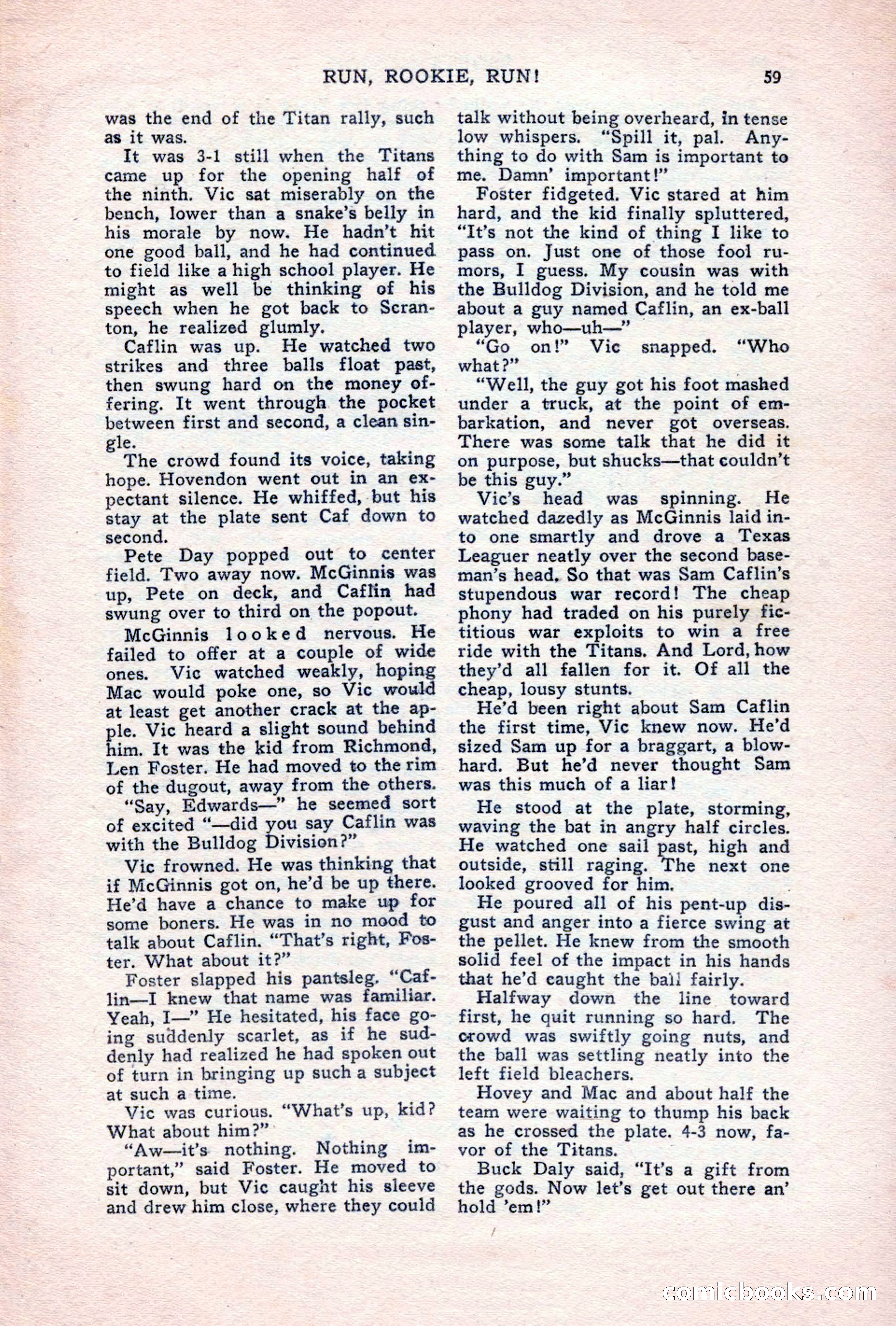 Sports Fiction, June 1947 — page 59 of 100