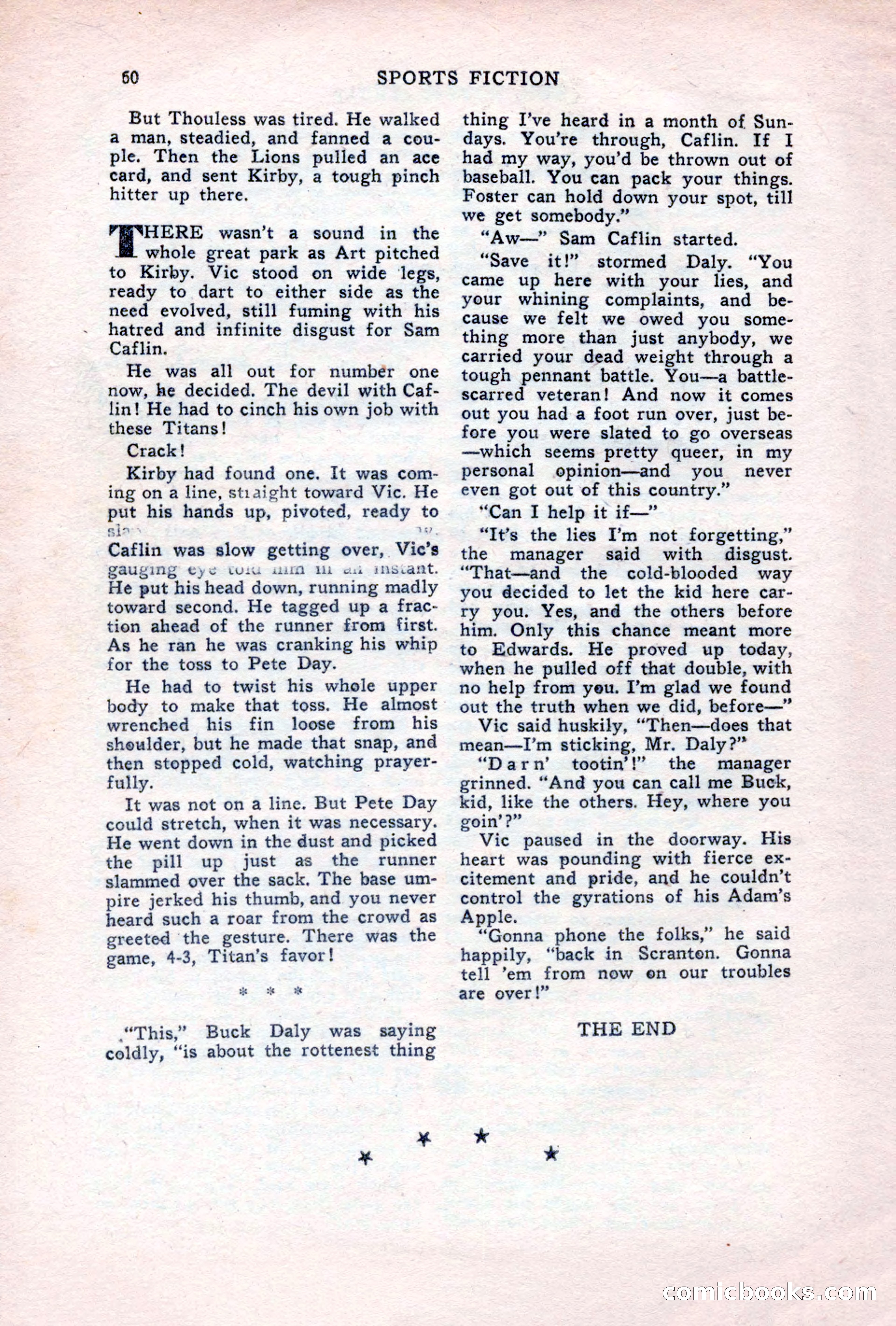 Sports Fiction, June 1947 — page 60 of 100