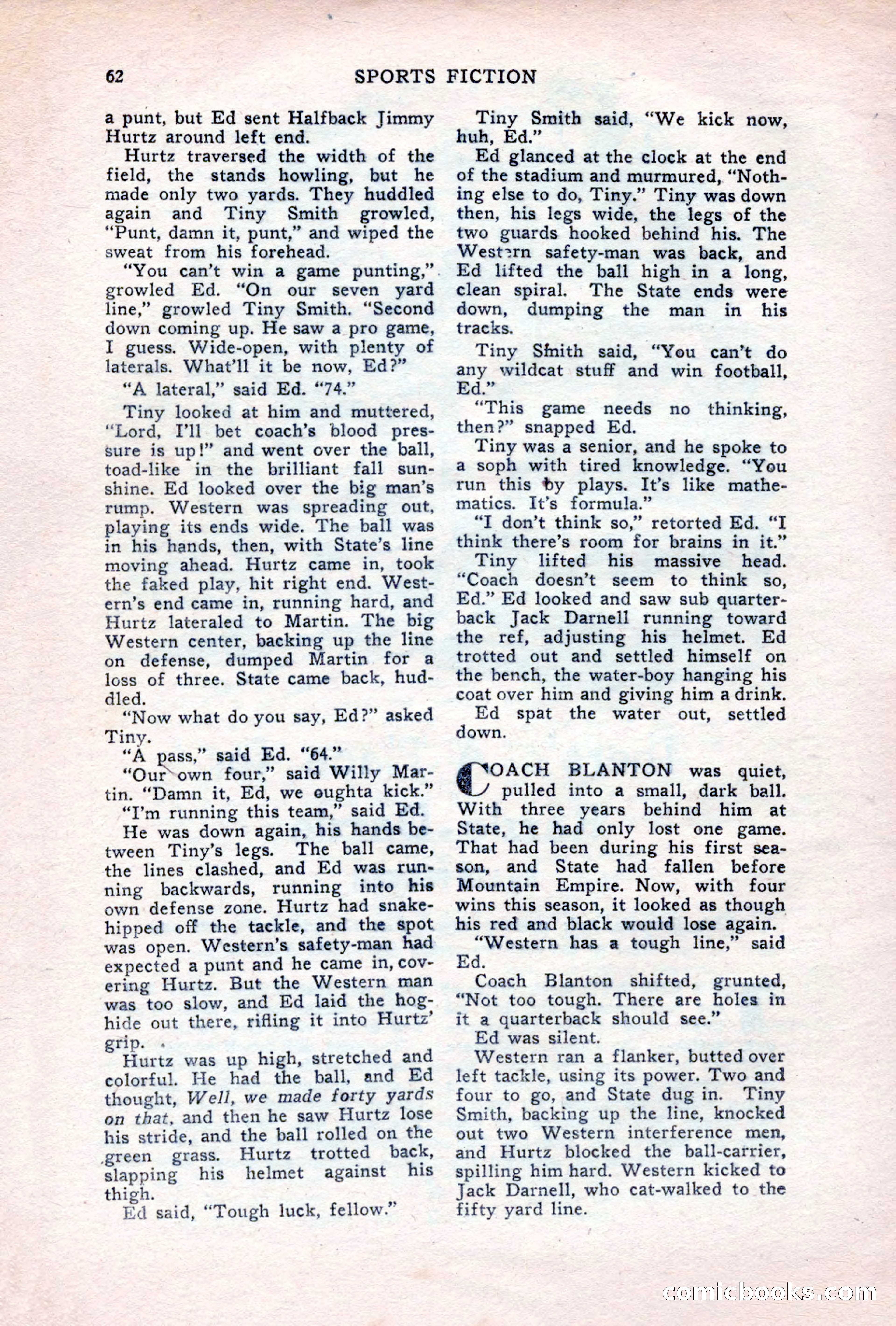 Sports Fiction, June 1947 — page 62 of 100