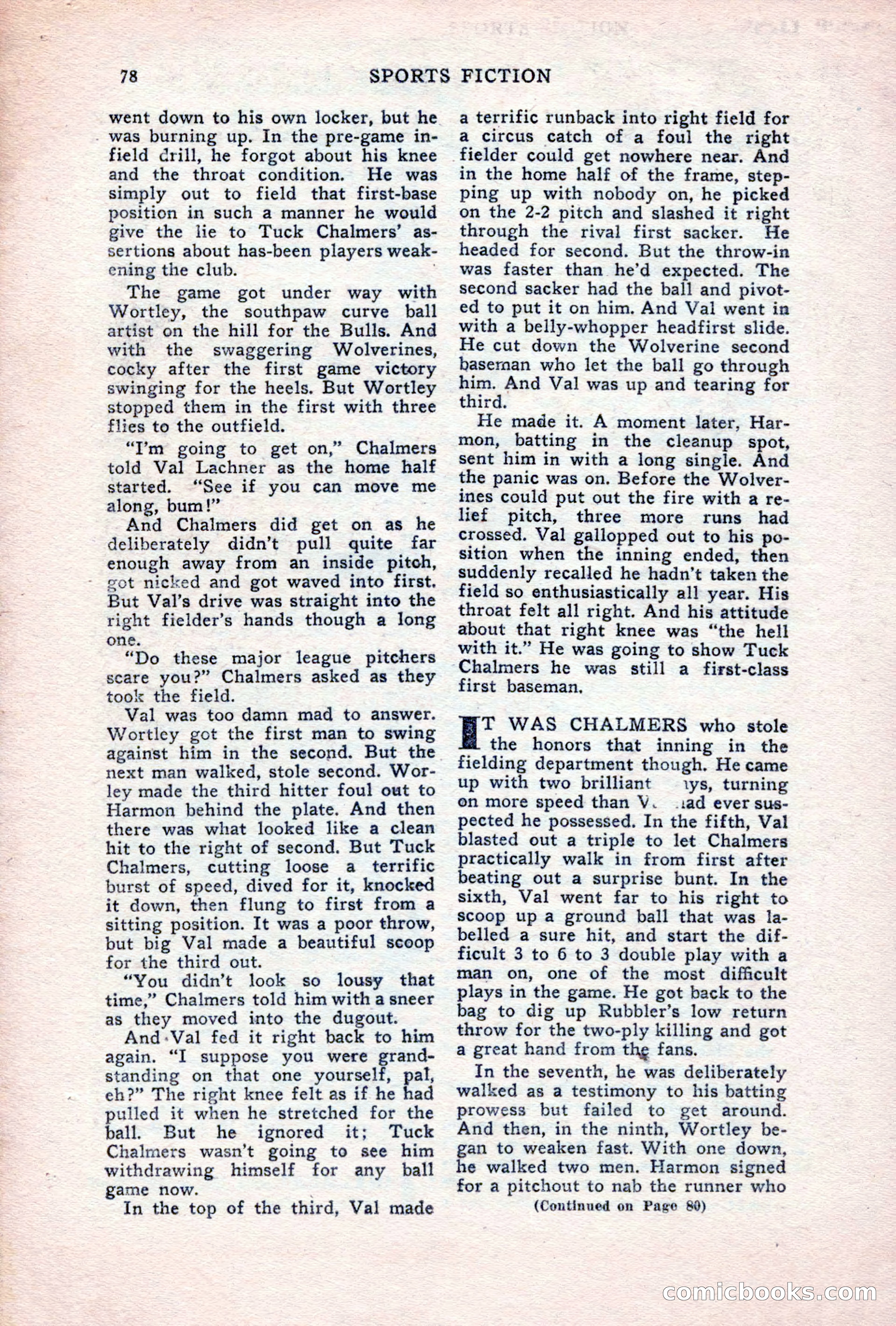Sports Fiction, June 1947 — page 78 of 100
