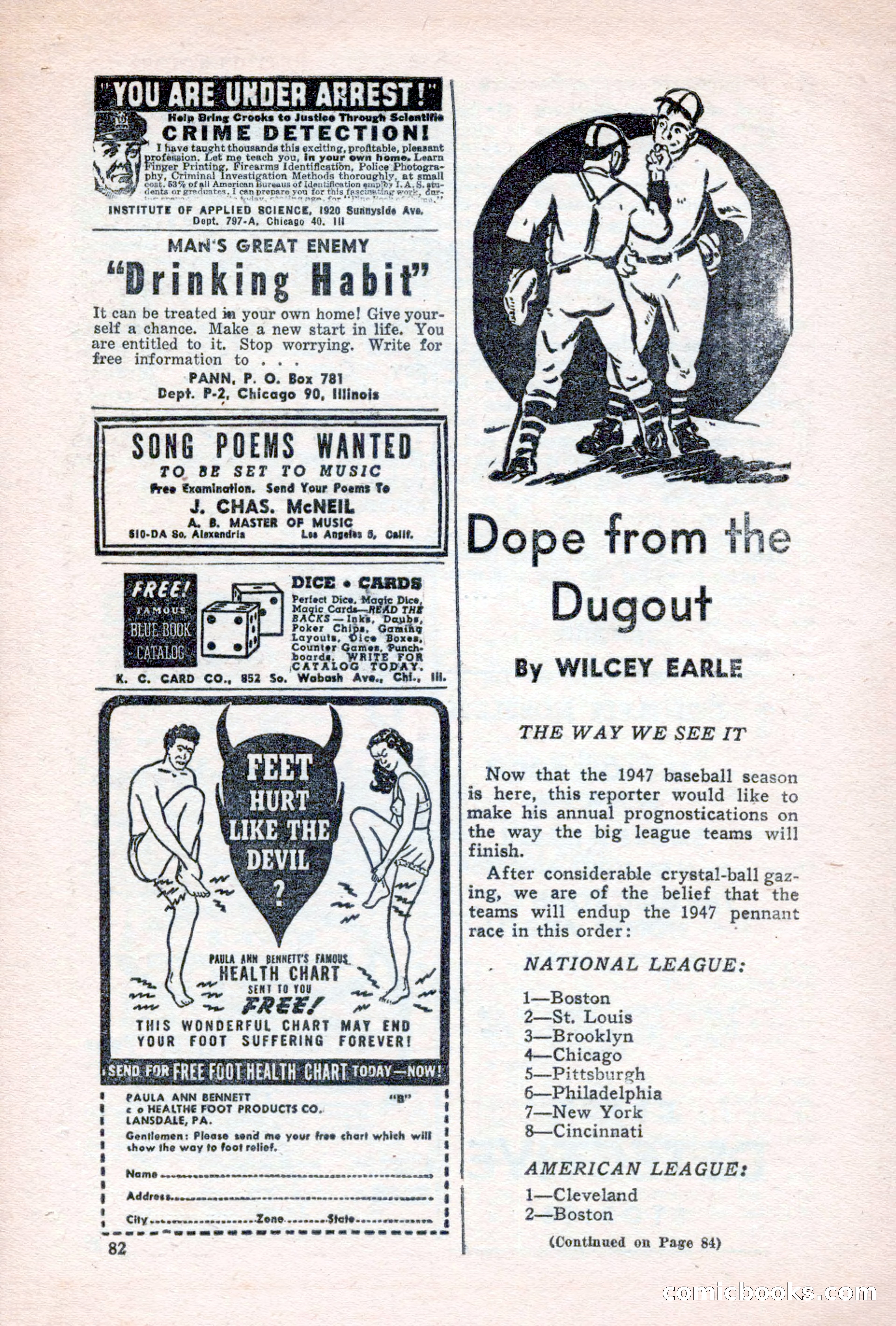 Sports Fiction, June 1947 — page 82 of 100
