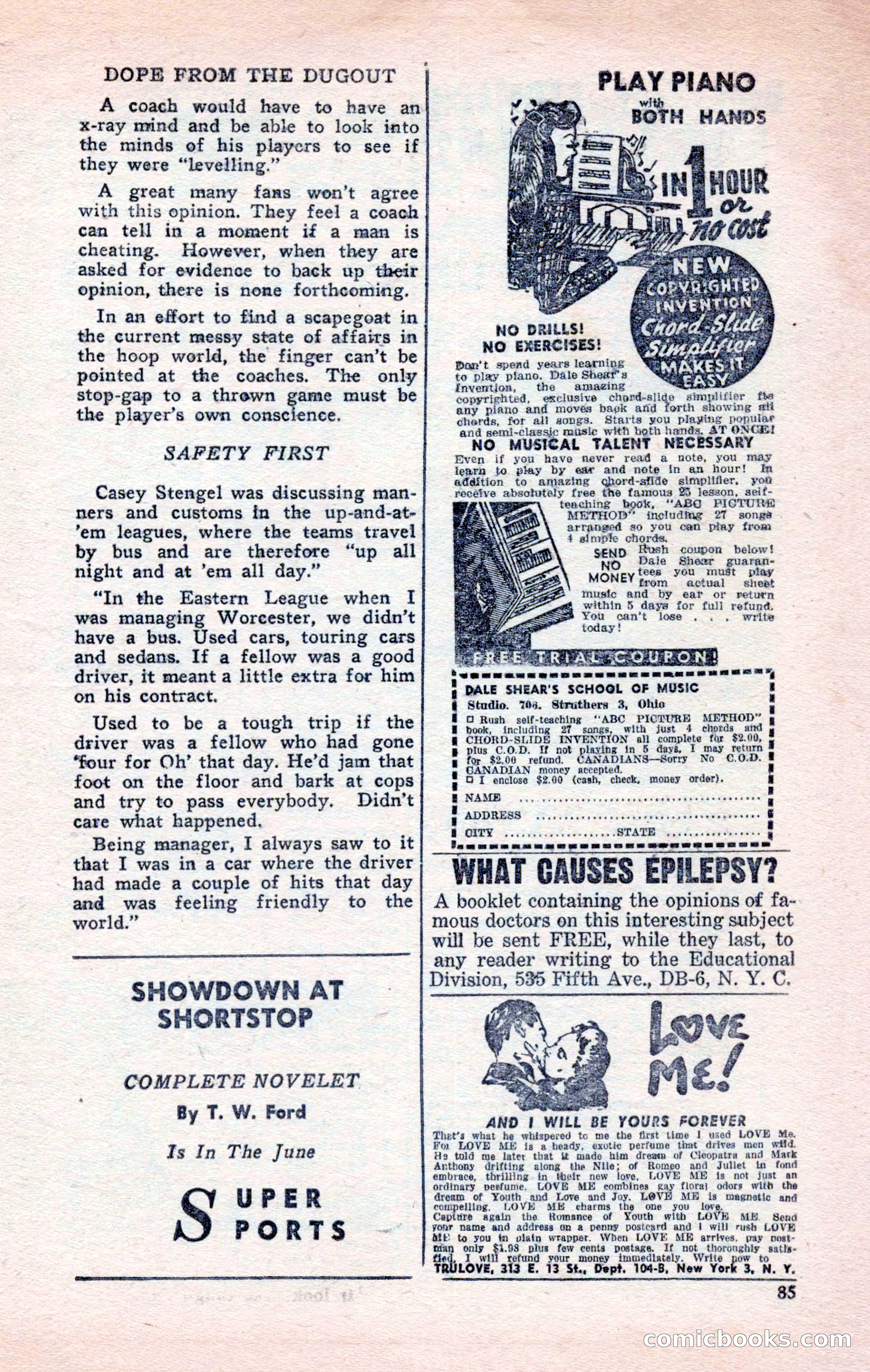 Sports Fiction, June 1947 — page 85 of 100