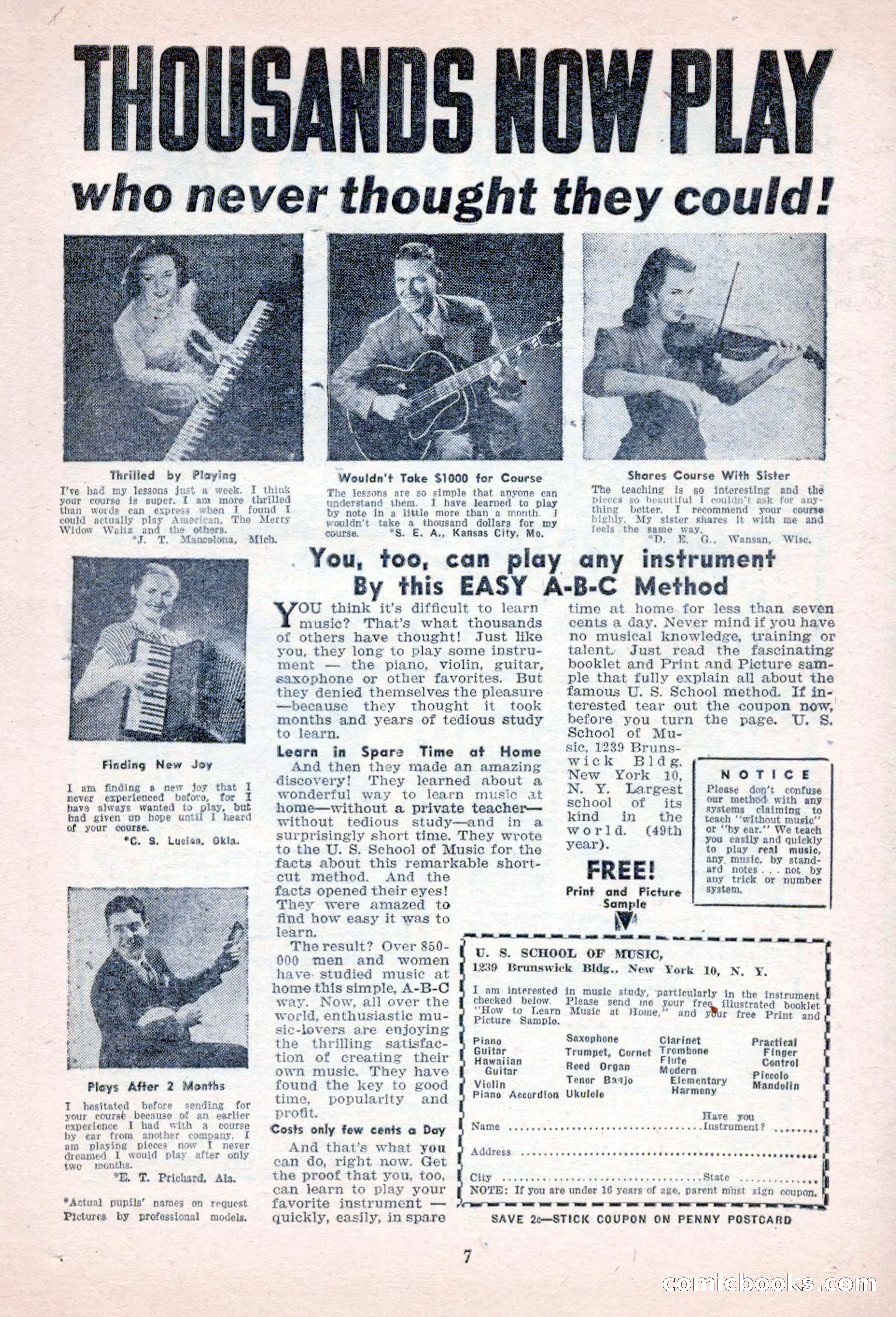 Sports Fiction, September 1947 — page 7 of 100