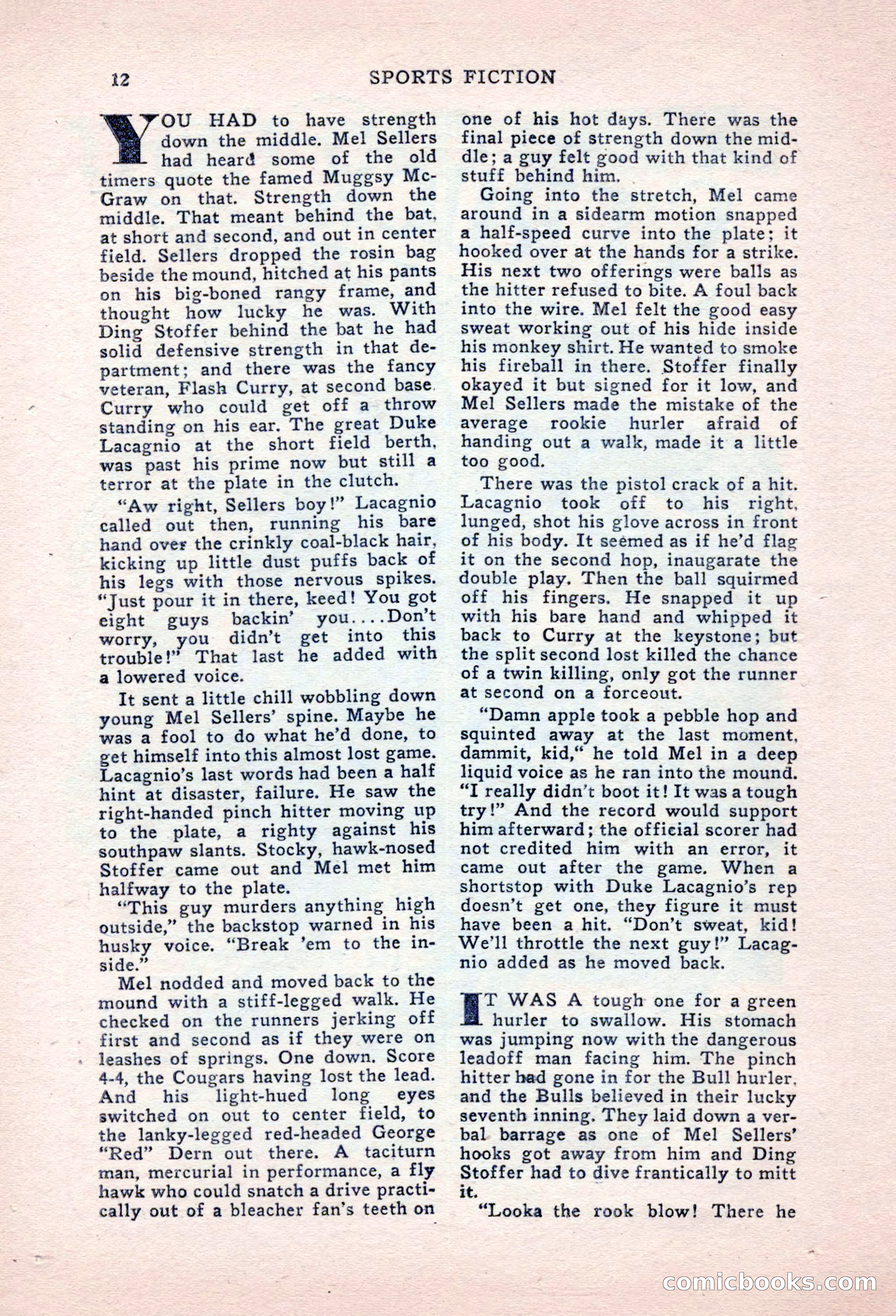 Sports Fiction, September 1947 — page 12 of 100