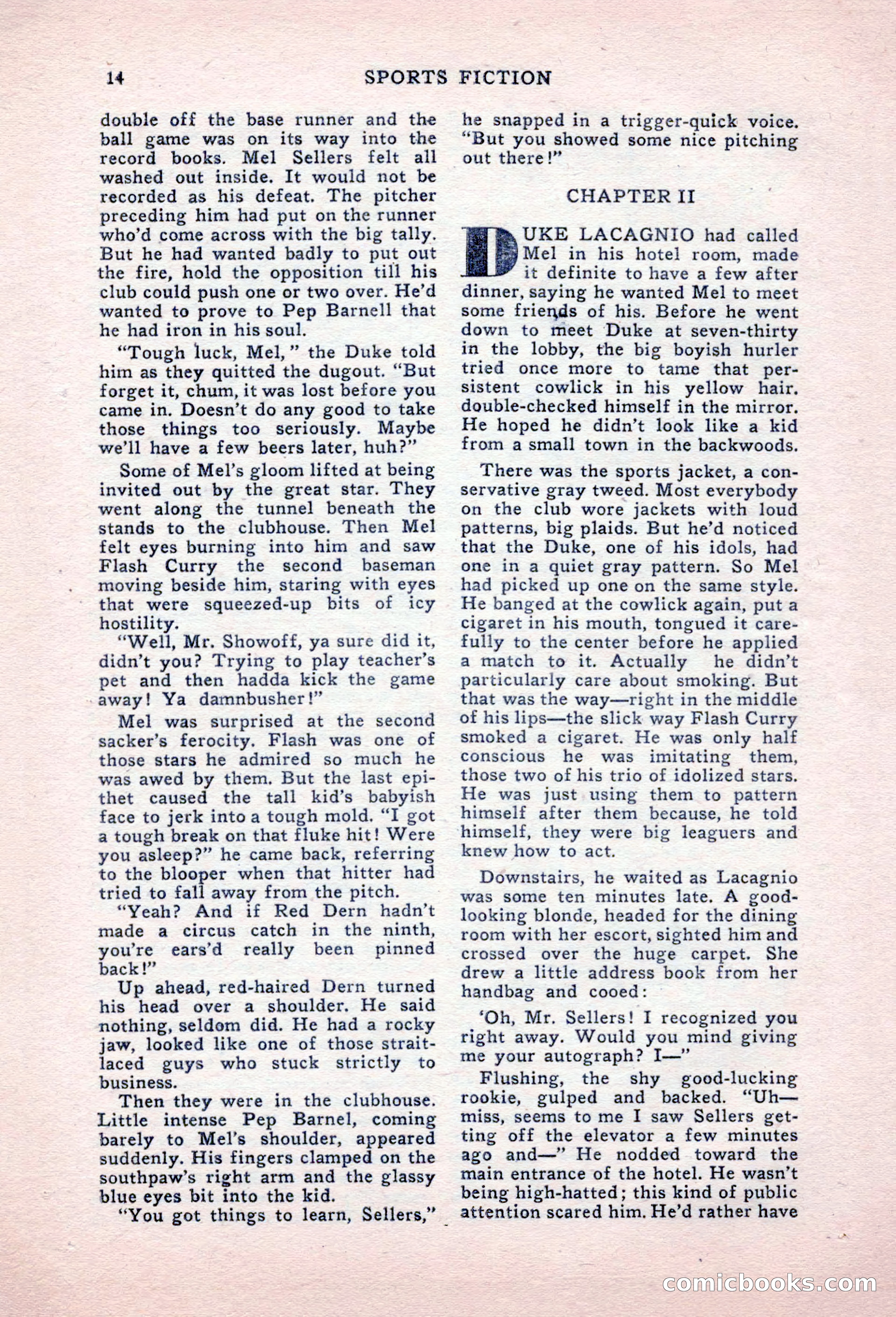 Sports Fiction, September 1947 — page 14 of 100