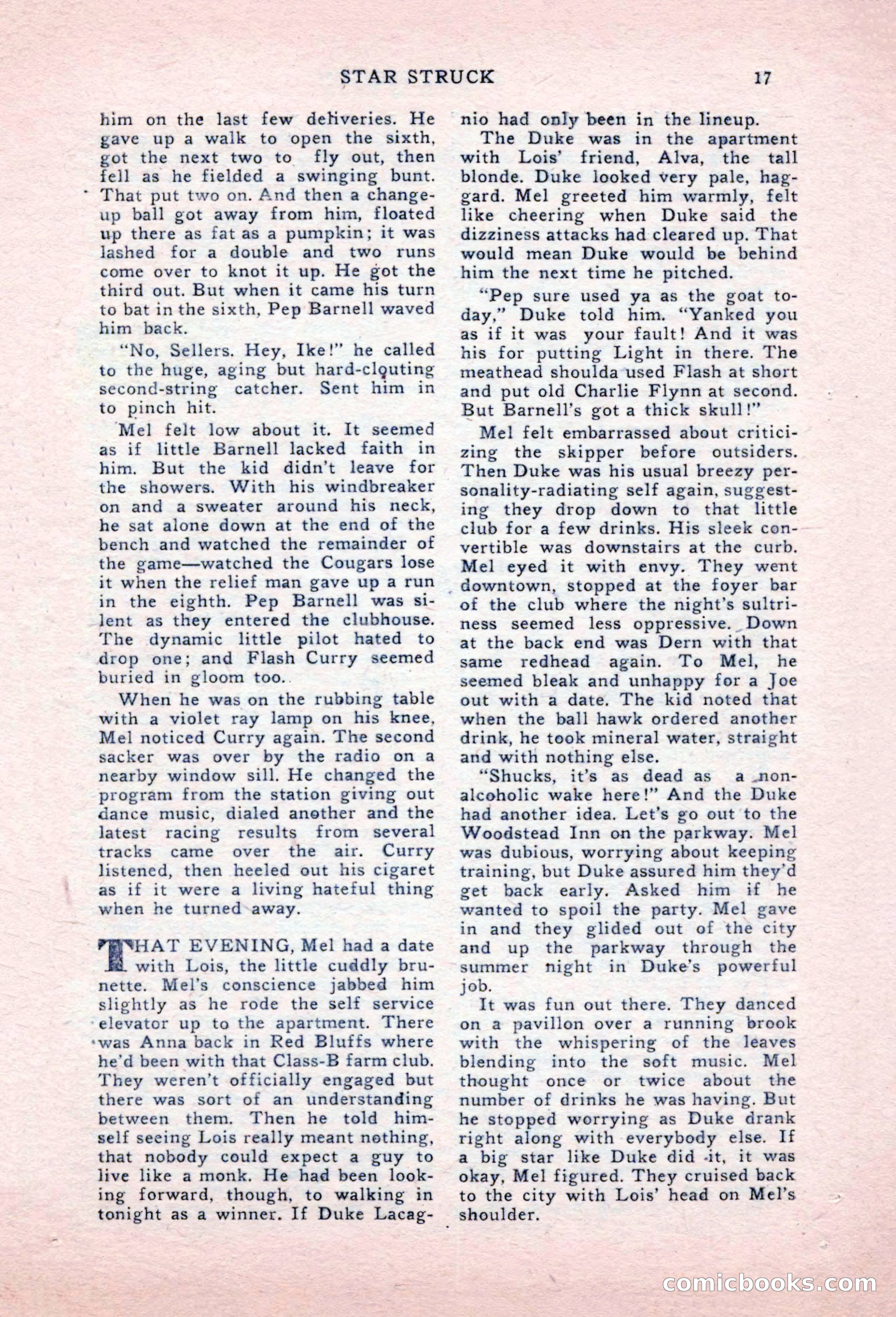 Sports Fiction, September 1947 — page 17 of 100