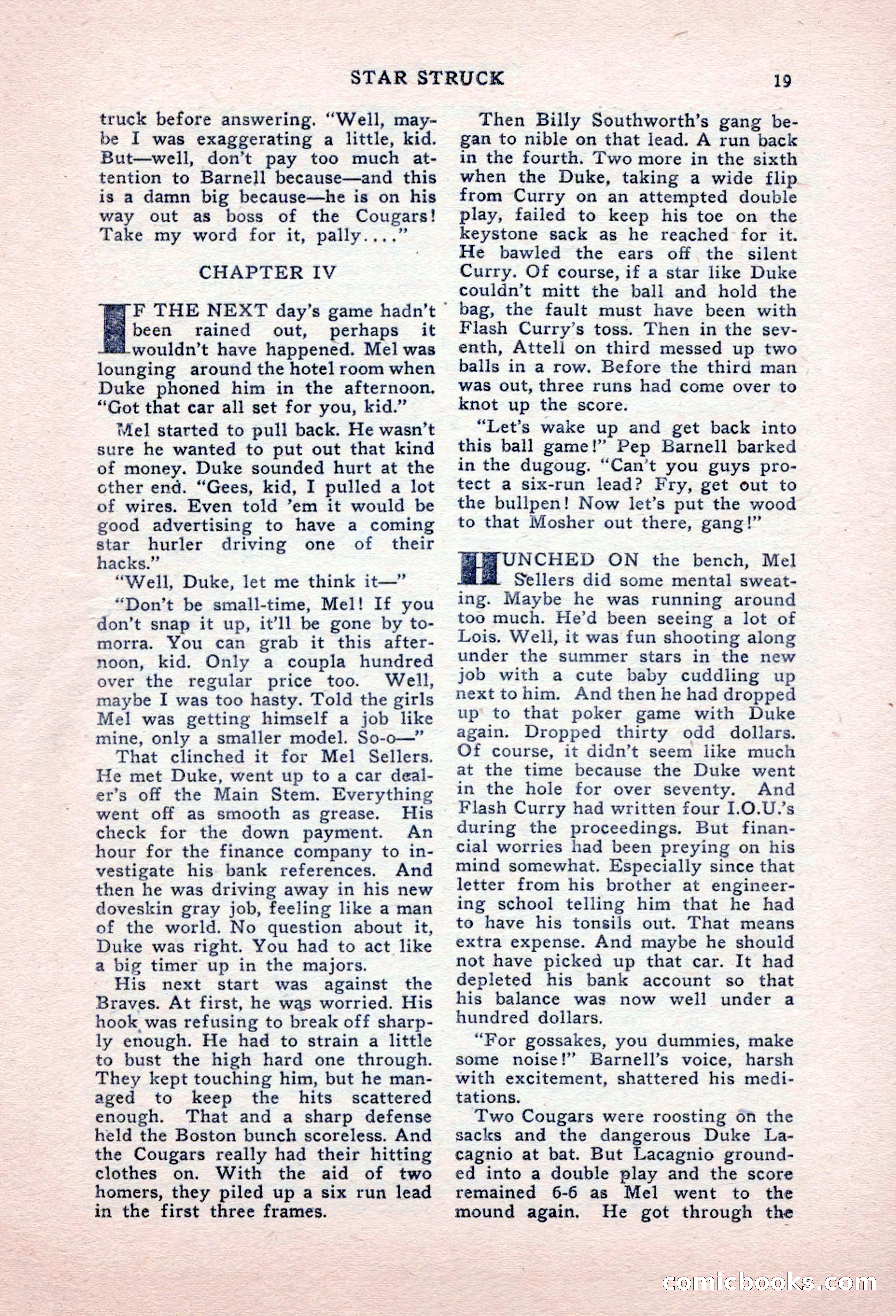 Sports Fiction, September 1947 — page 19 of 100