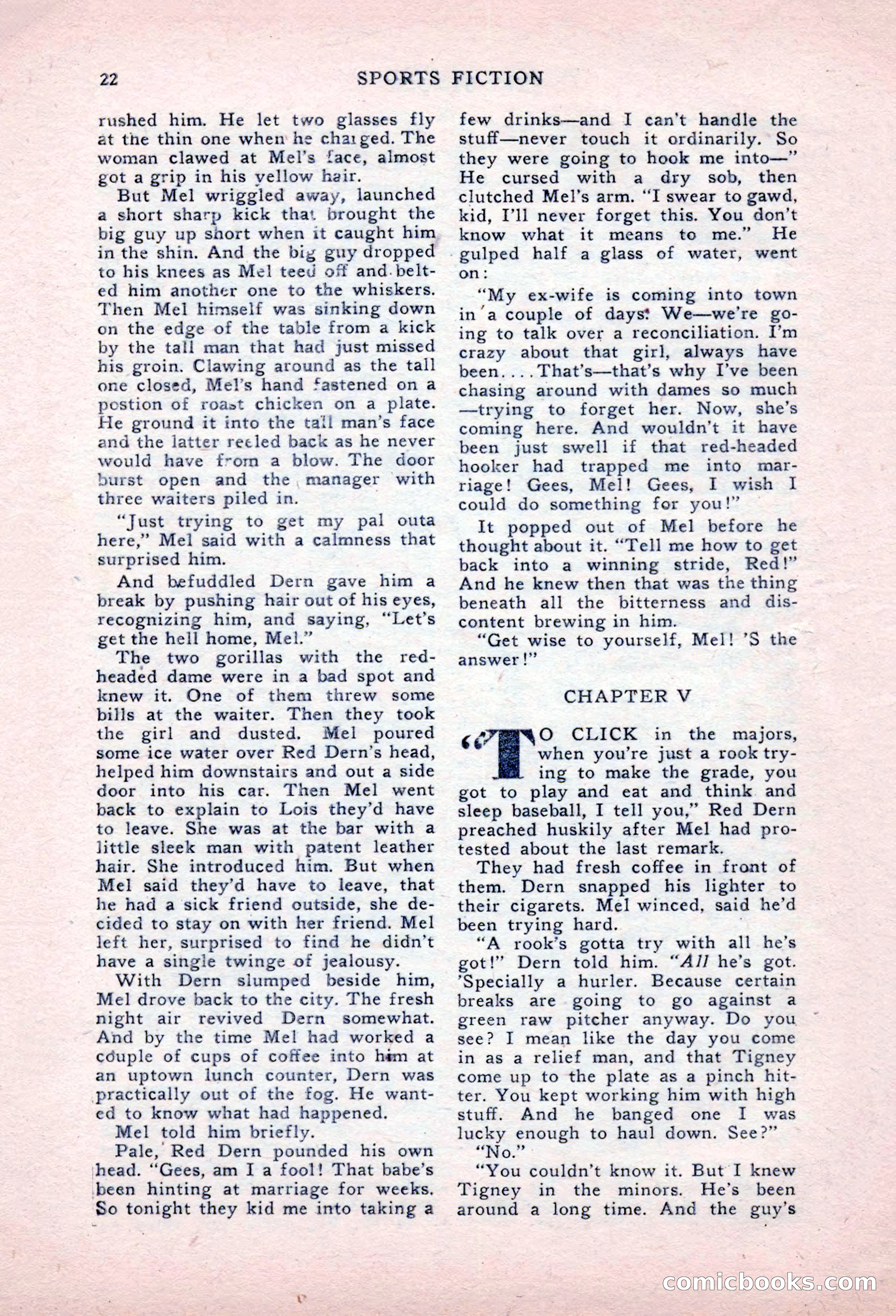 Sports Fiction, September 1947 — page 22 of 100