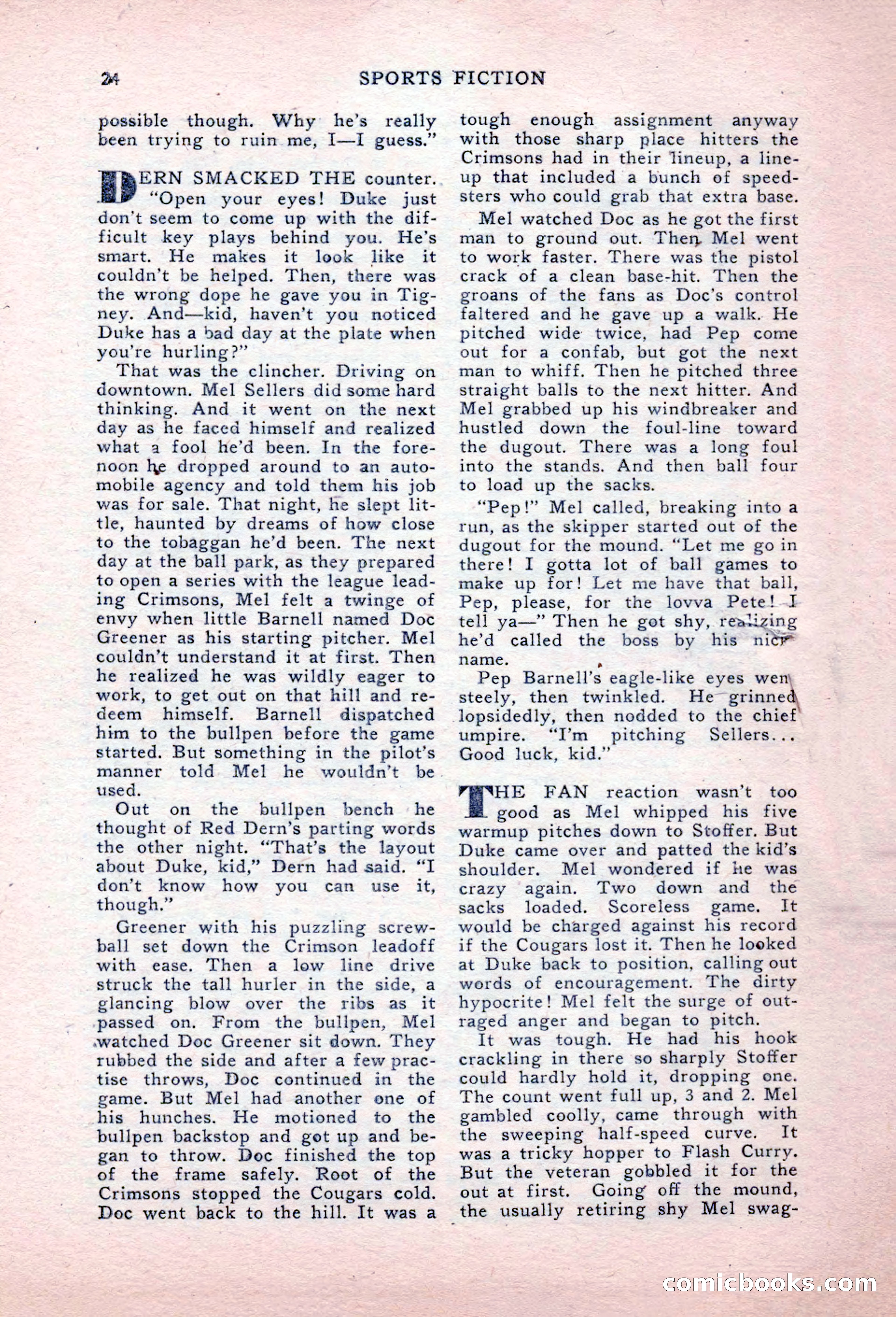 Sports Fiction, September 1947 — page 24 of 100
