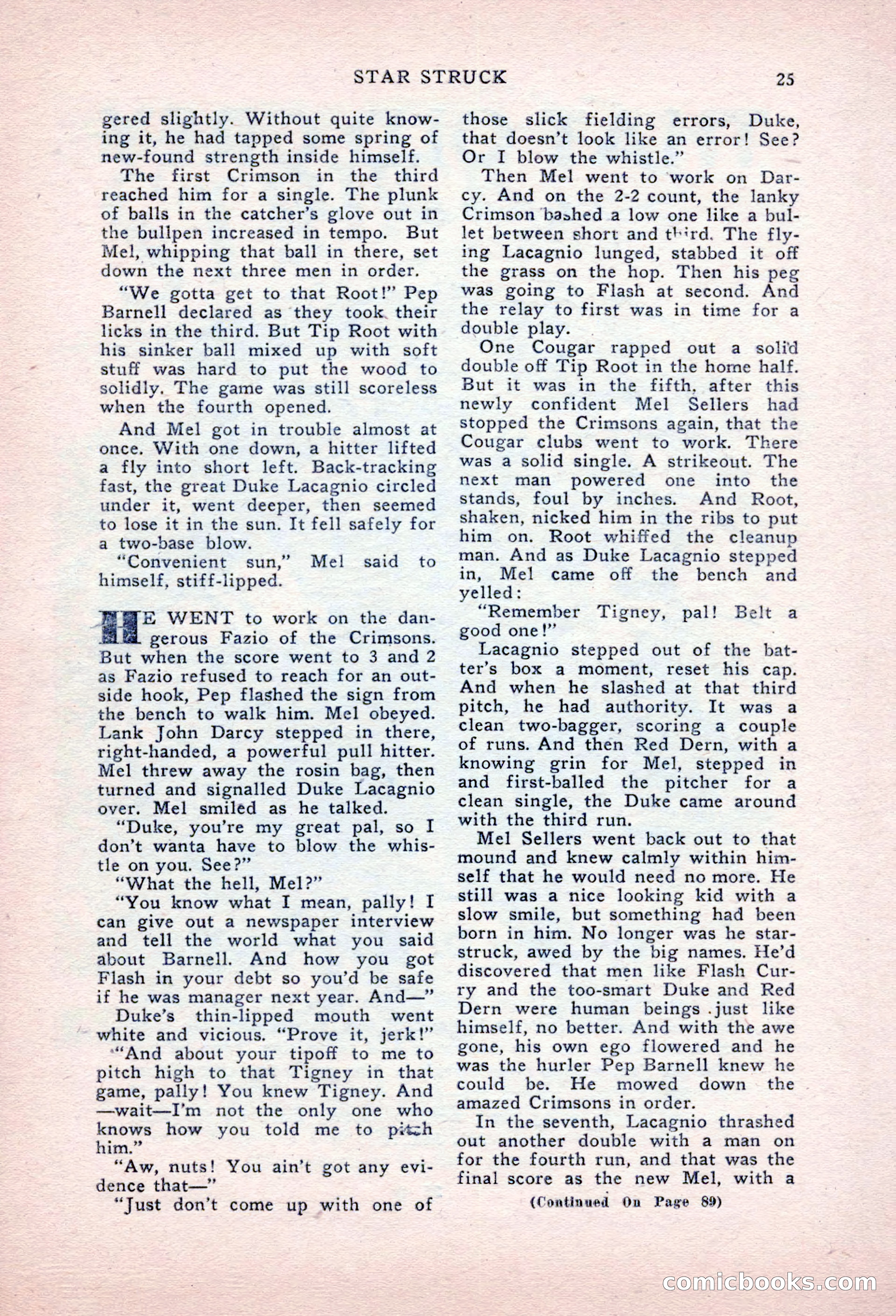 Sports Fiction, September 1947 — page 25 of 100