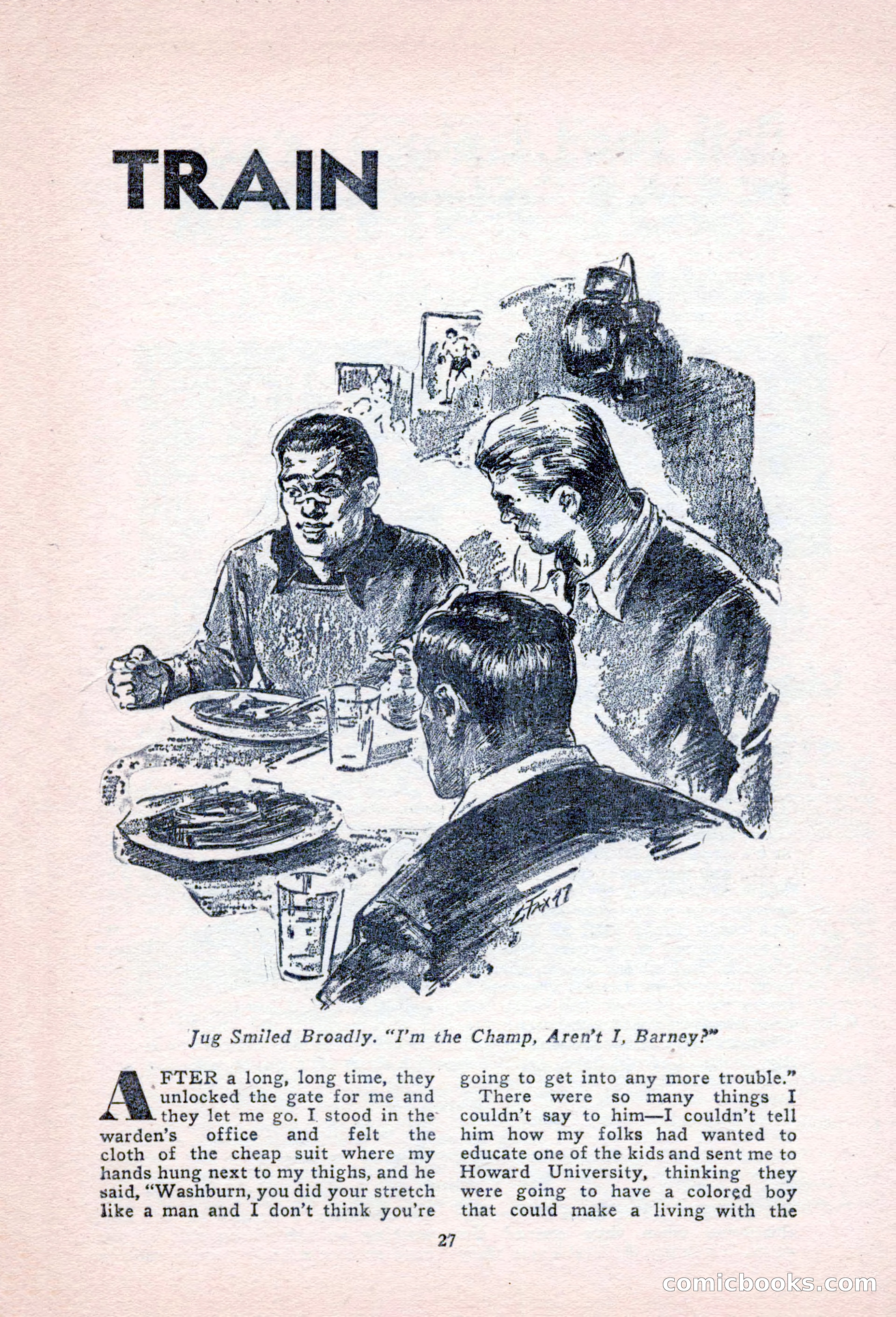 Sports Fiction, September 1947 — page 27 of 100