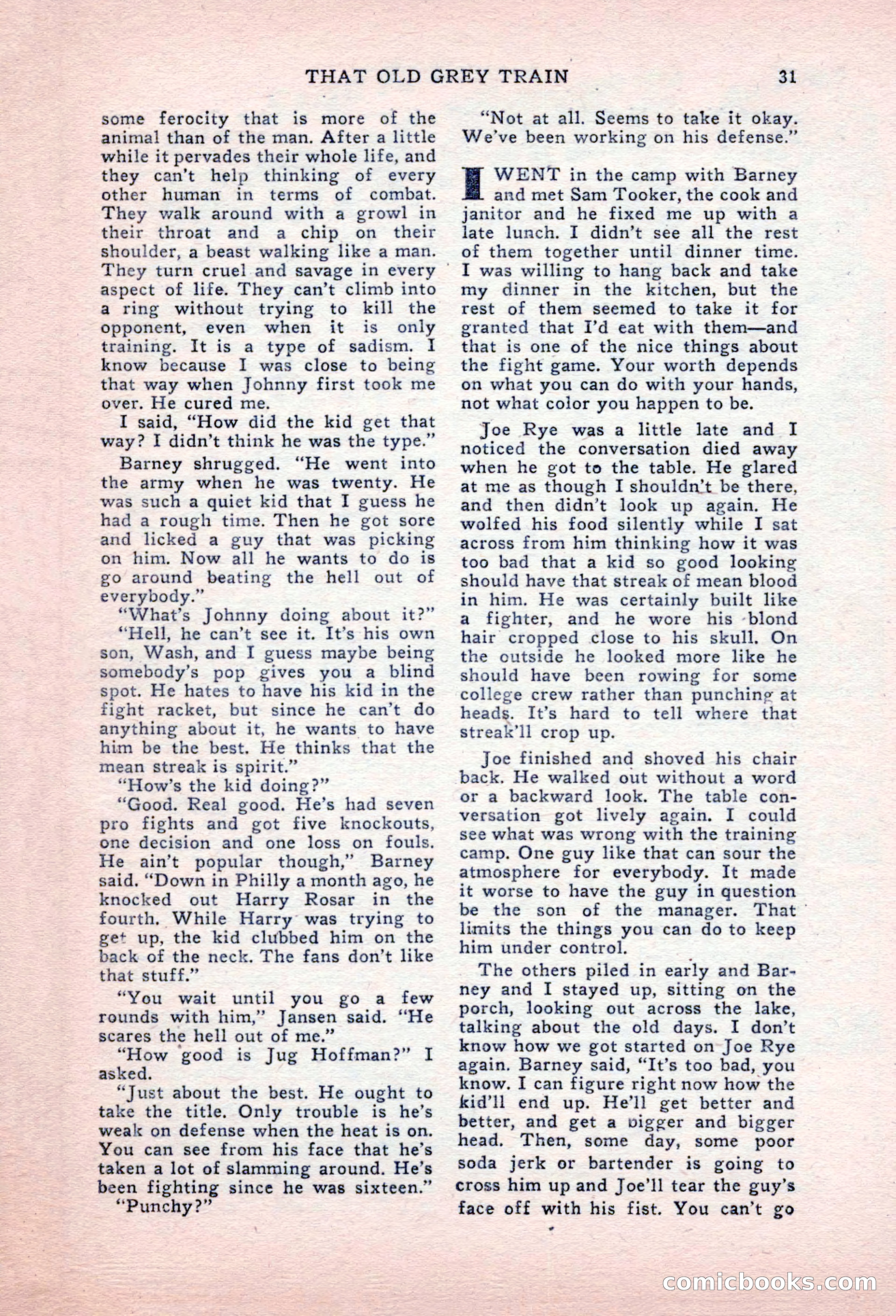 Sports Fiction, September 1947 — page 31 of 100