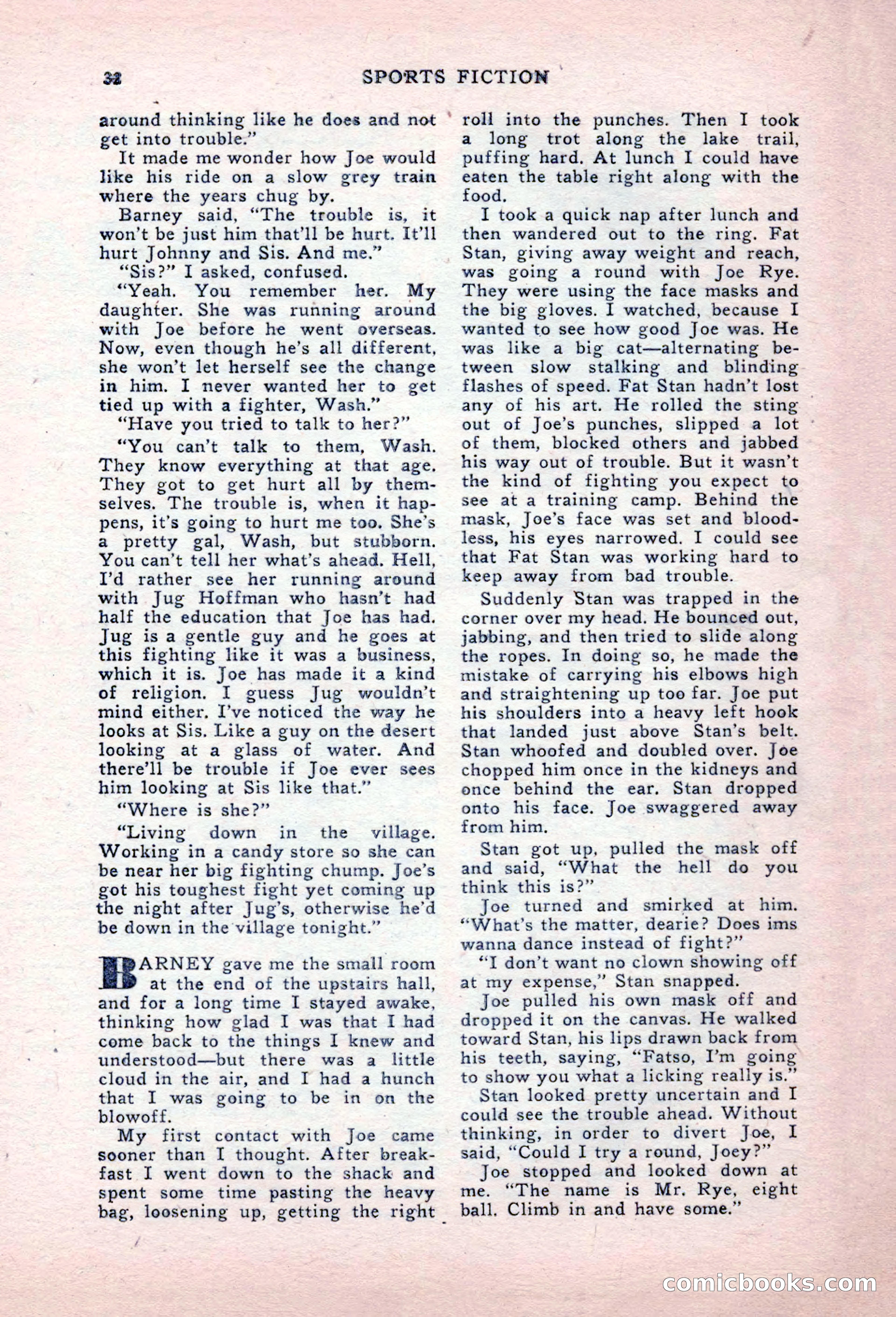 Sports Fiction, September 1947 — page 32 of 100