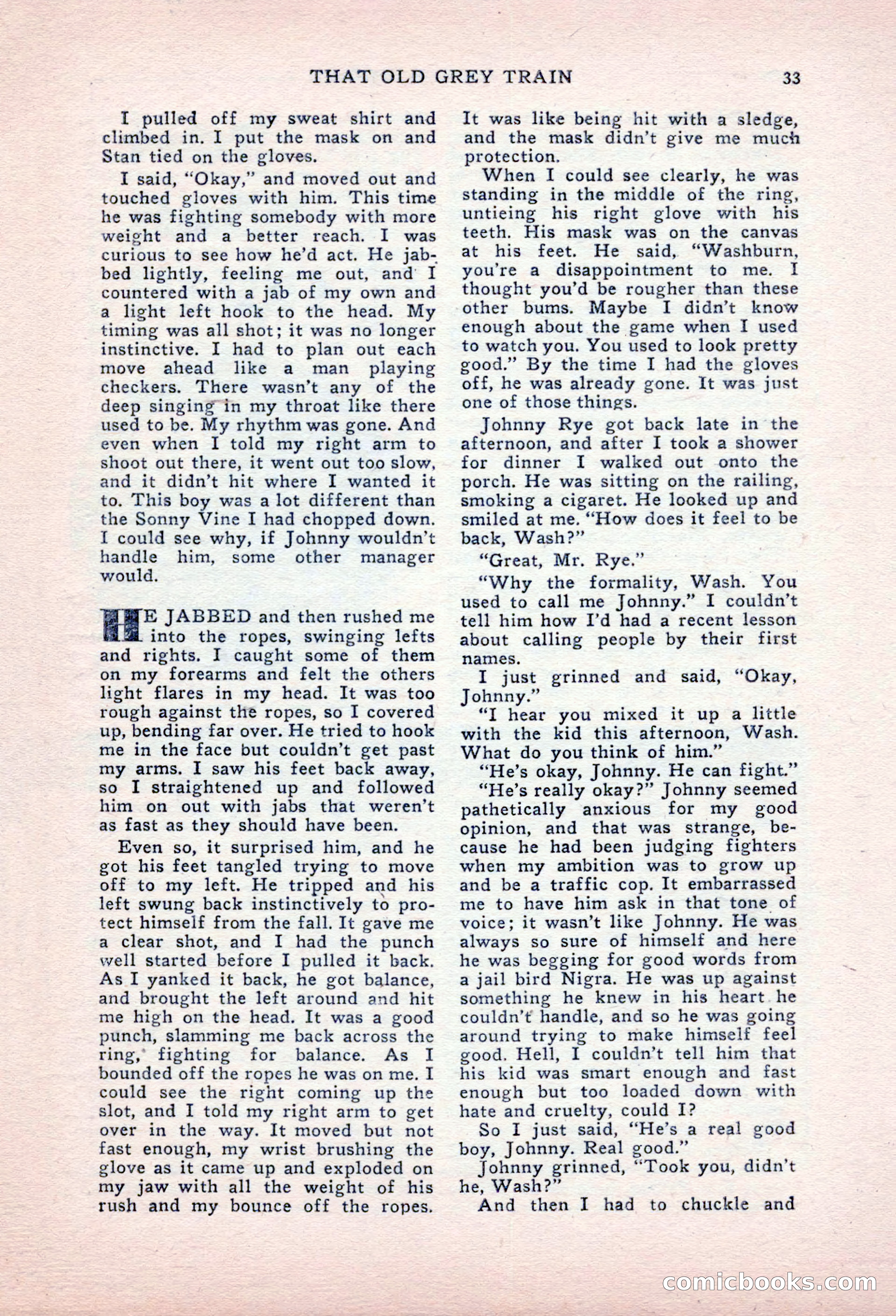 Sports Fiction, September 1947 — page 33 of 100