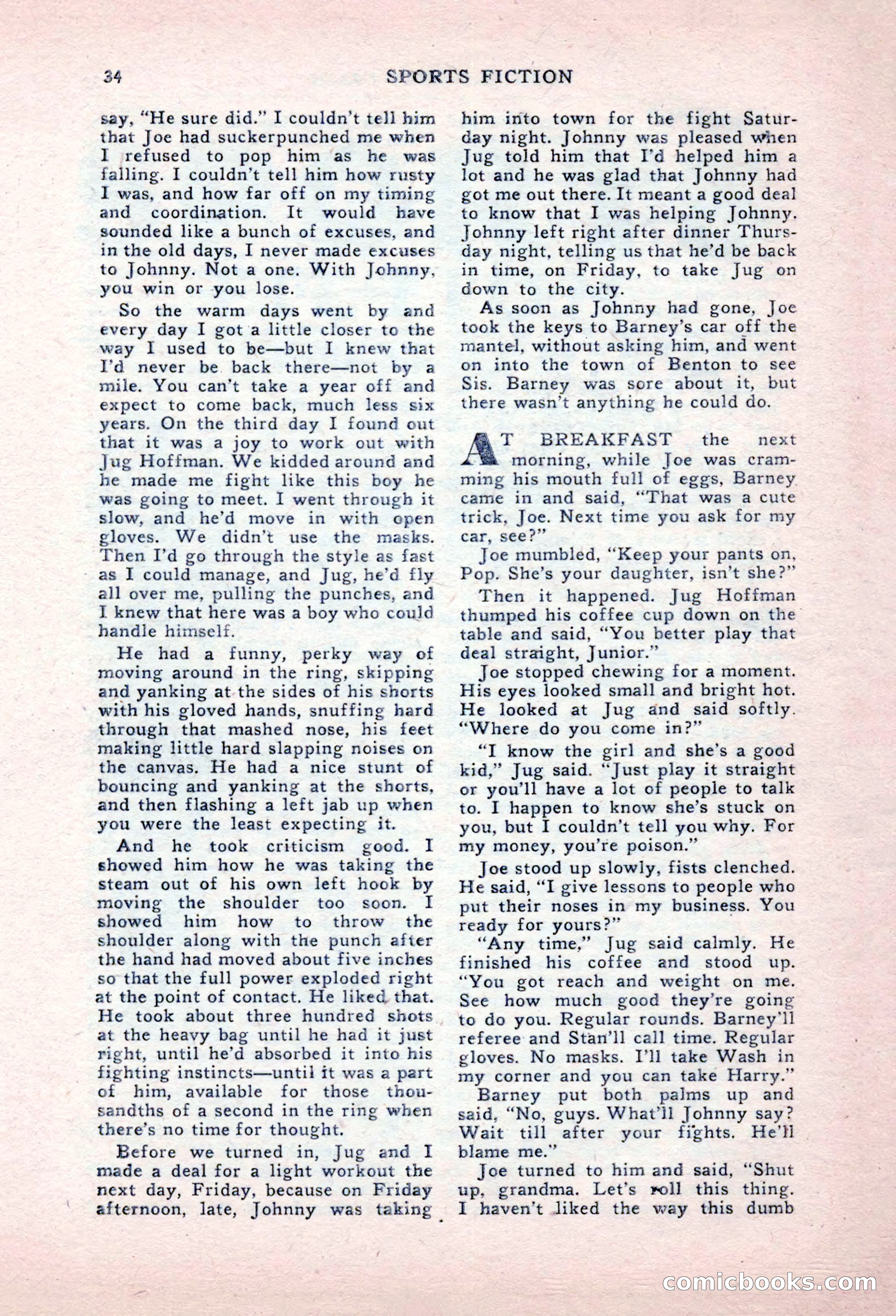 Sports Fiction, September 1947 — page 34 of 100