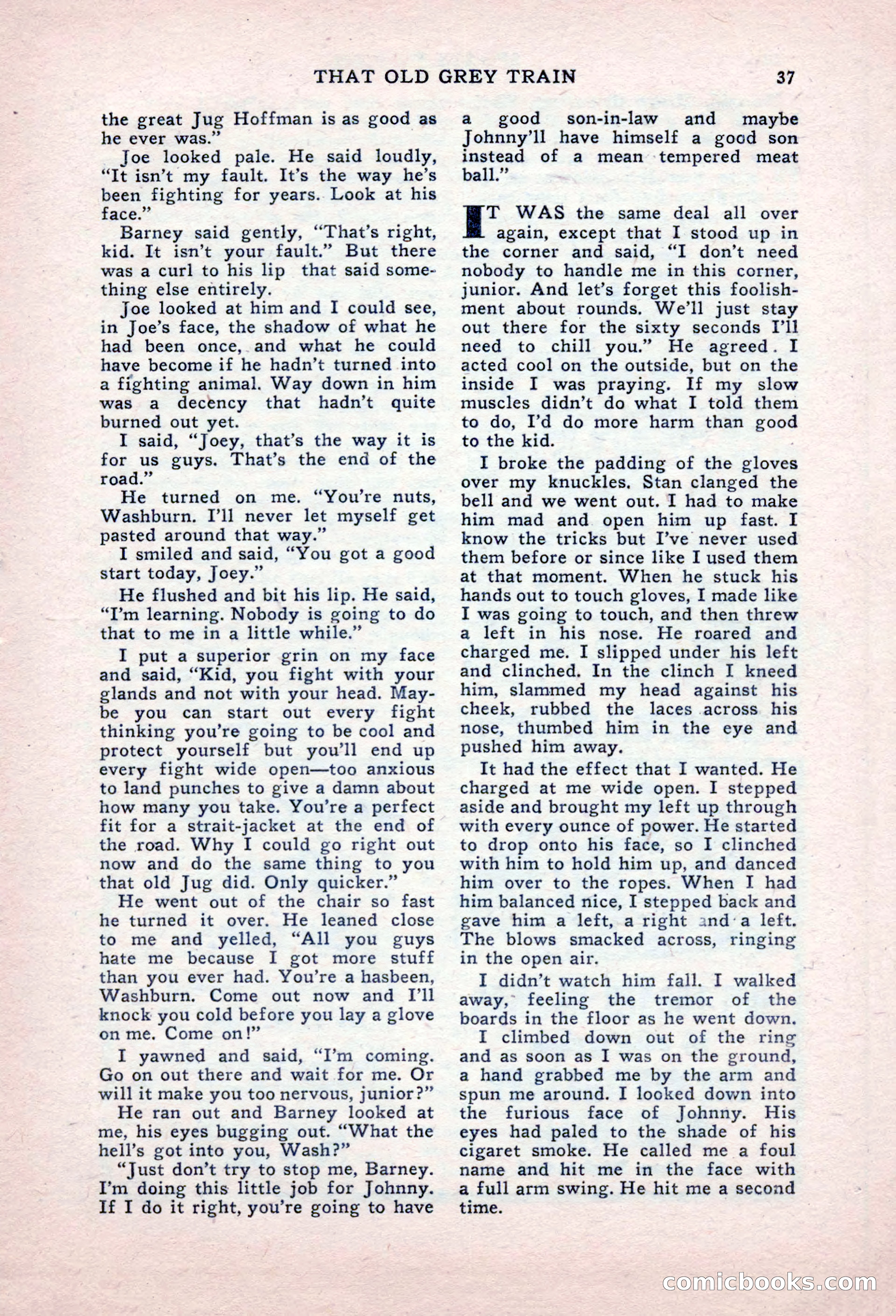 Sports Fiction, September 1947 — page 37 of 100