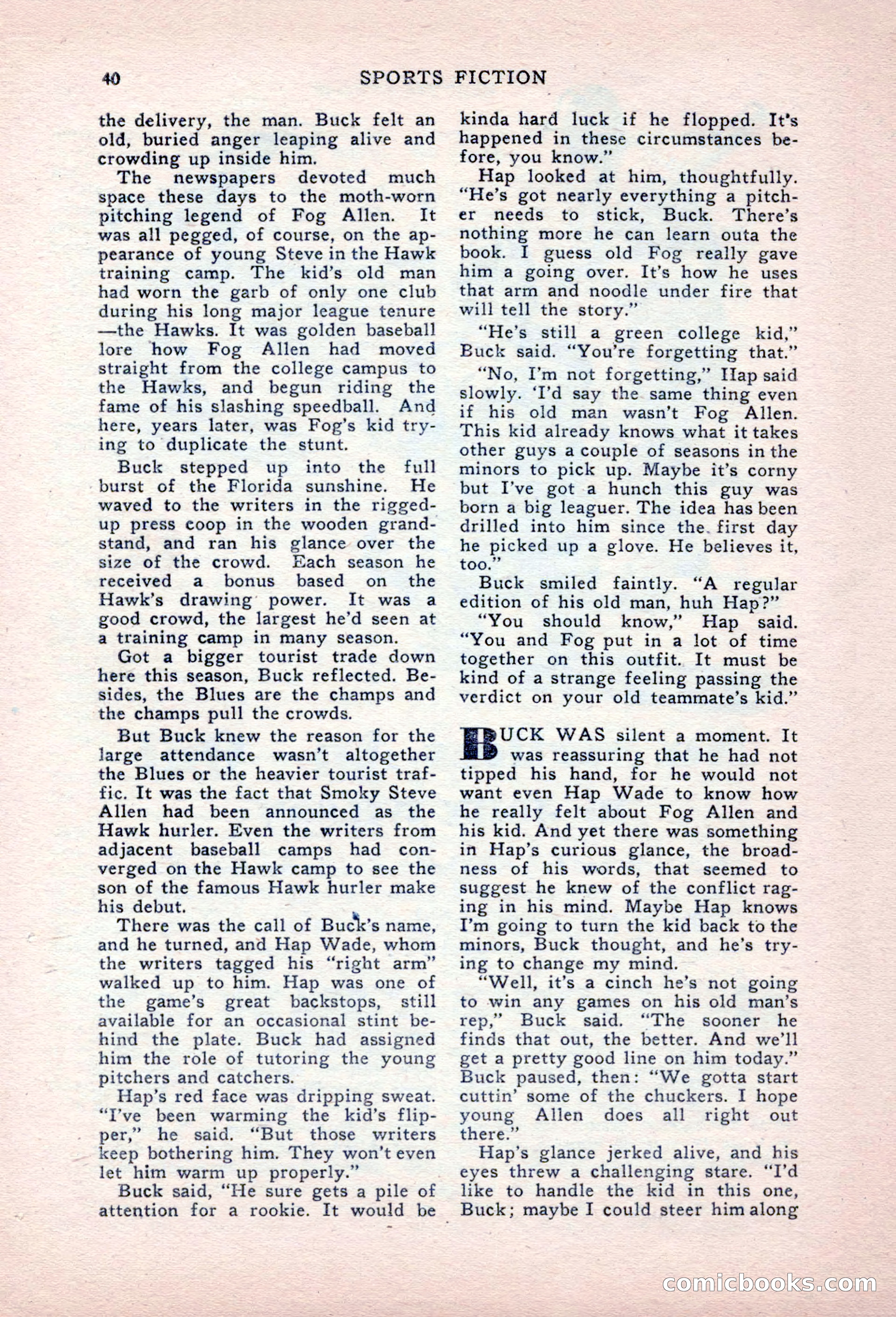 Sports Fiction, September 1947 — page 40 of 100