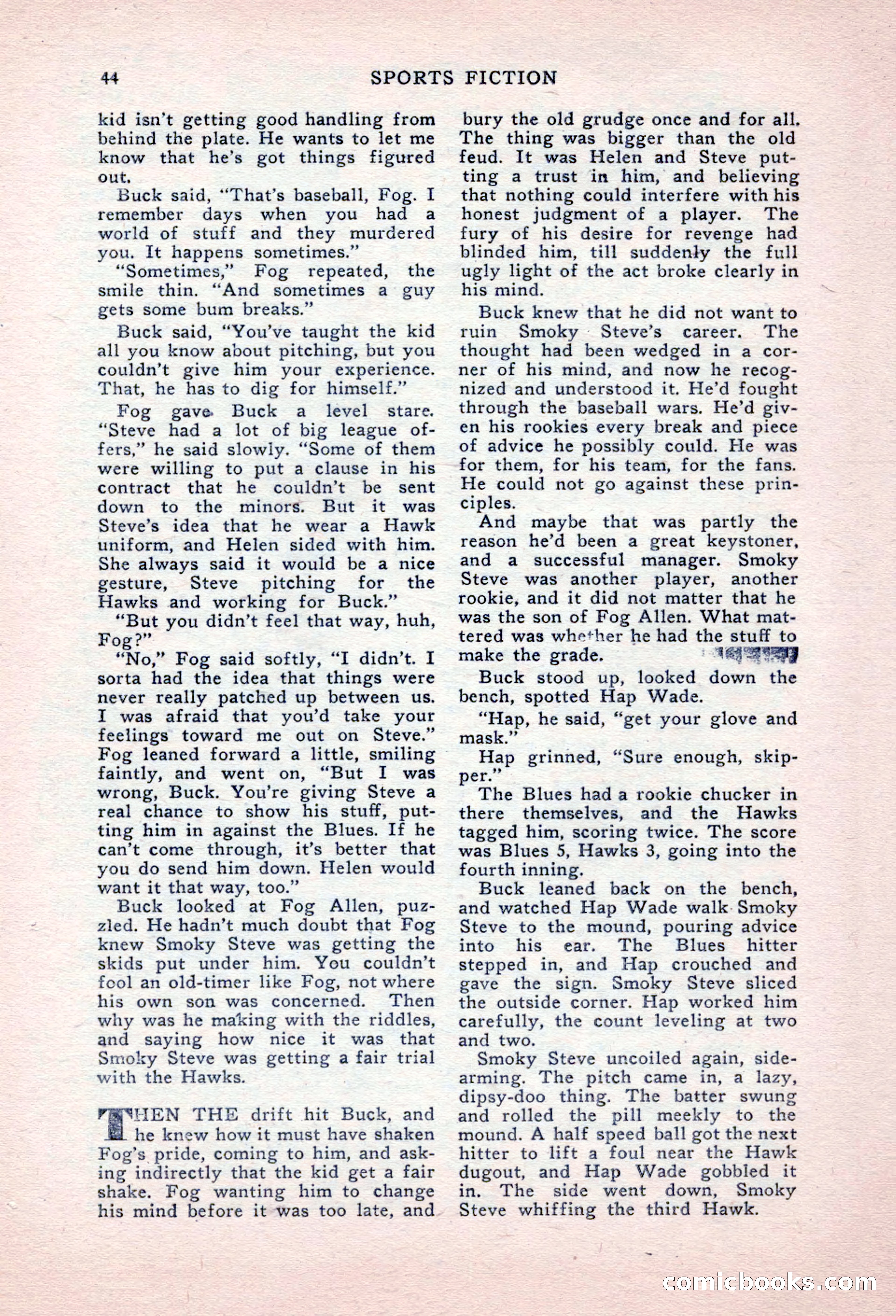 Sports Fiction, September 1947 — page 44 of 100
