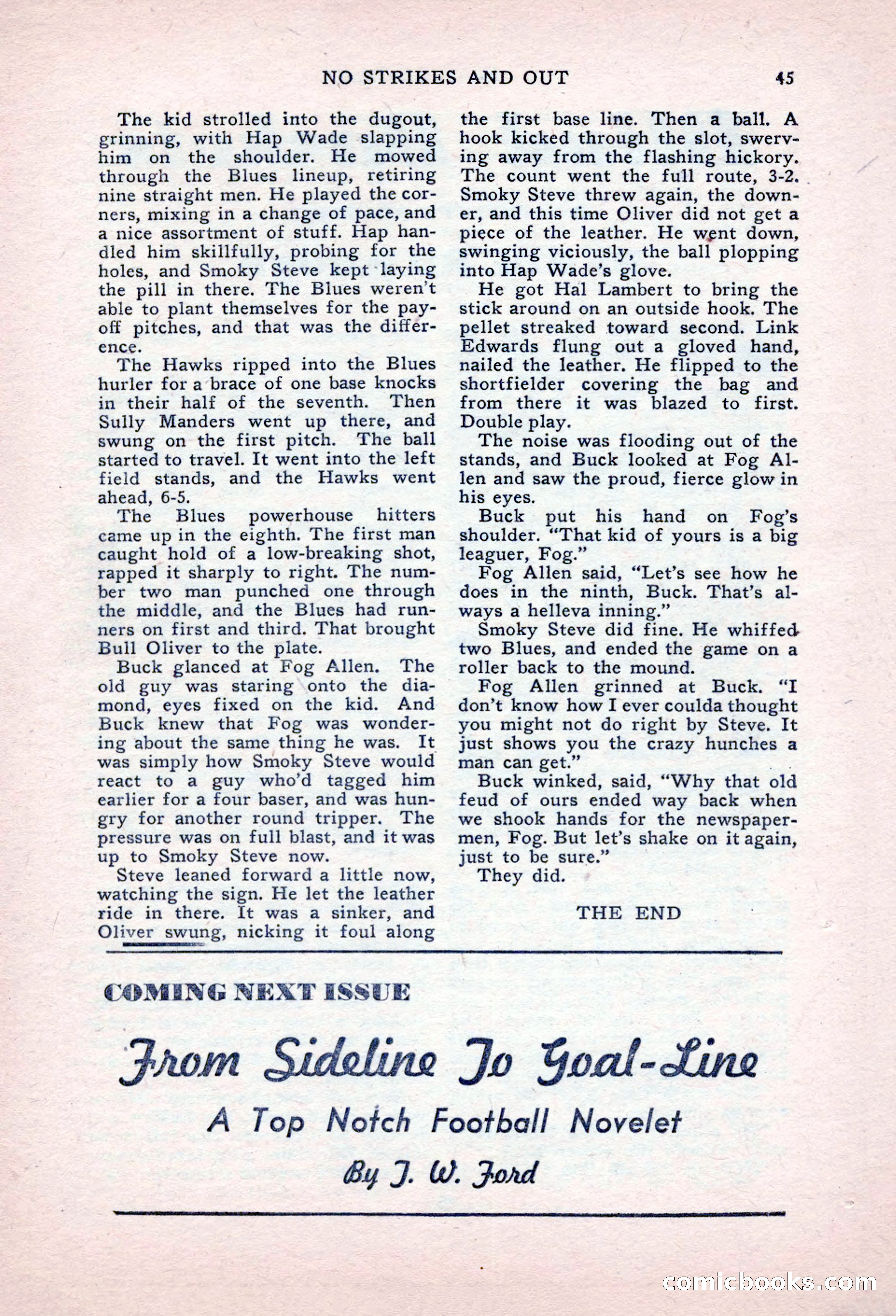 Sports Fiction, September 1947 — page 45 of 100
