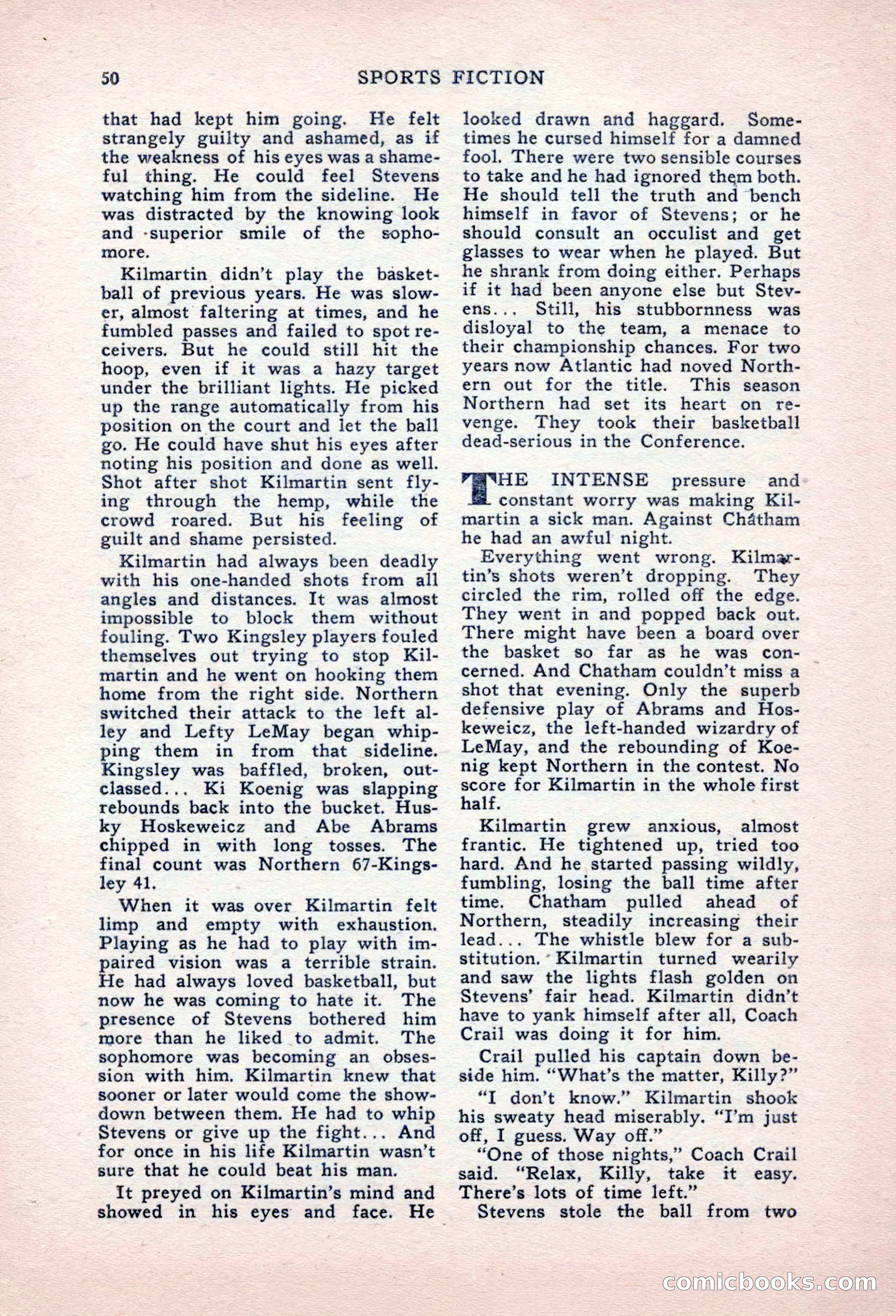 Sports Fiction, September 1947 — page 50 of 100