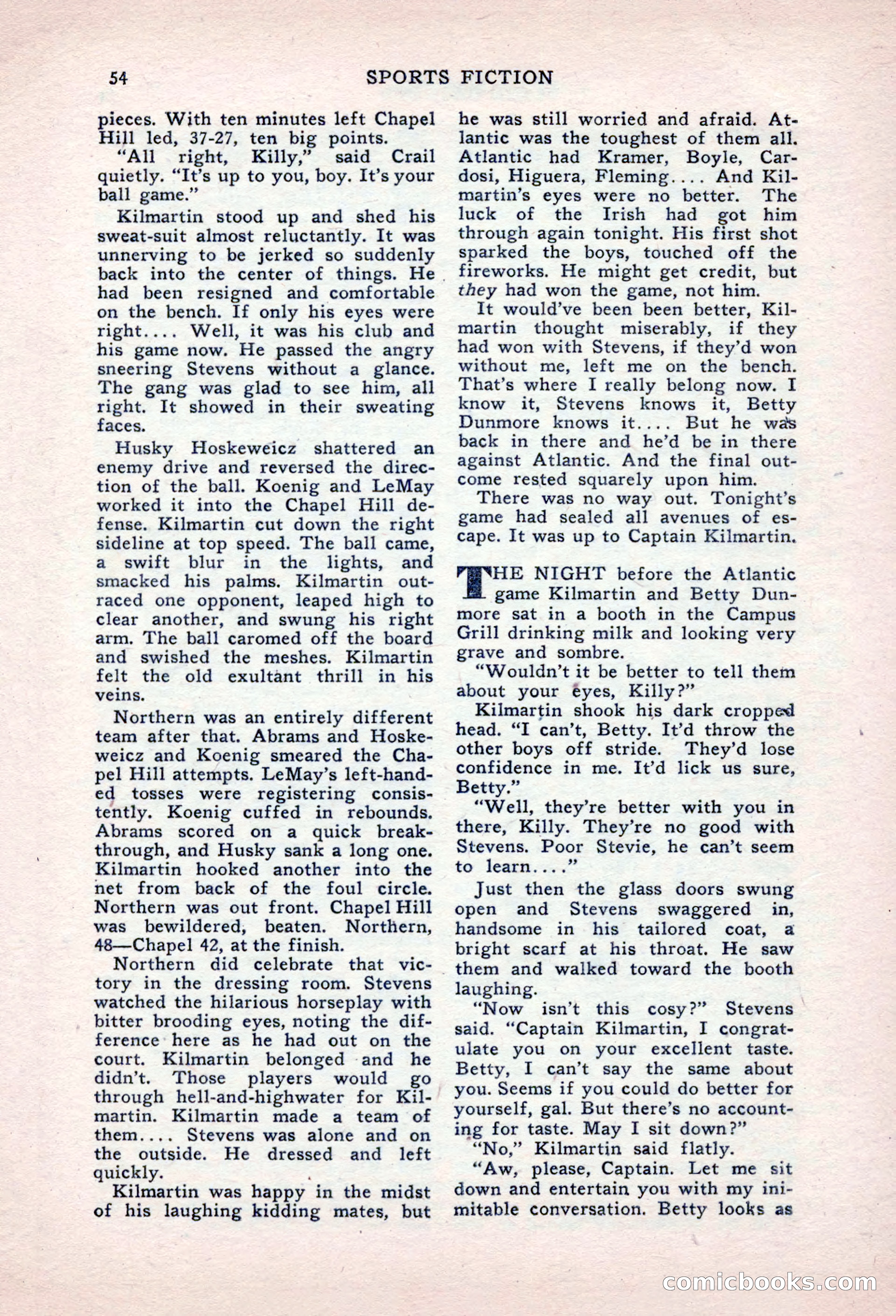 Sports Fiction, September 1947 — page 54 of 100