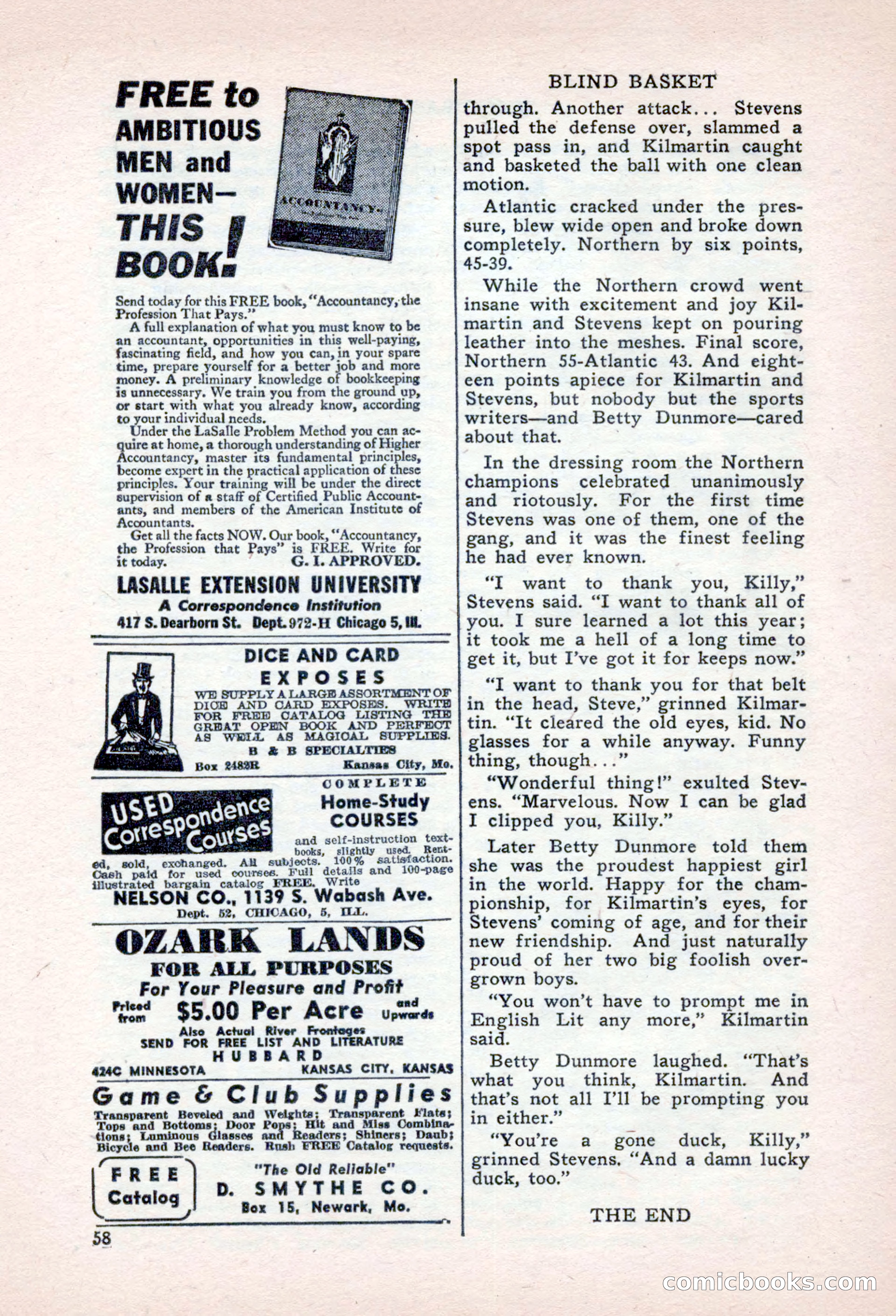Sports Fiction, September 1947 — page 58 of 100