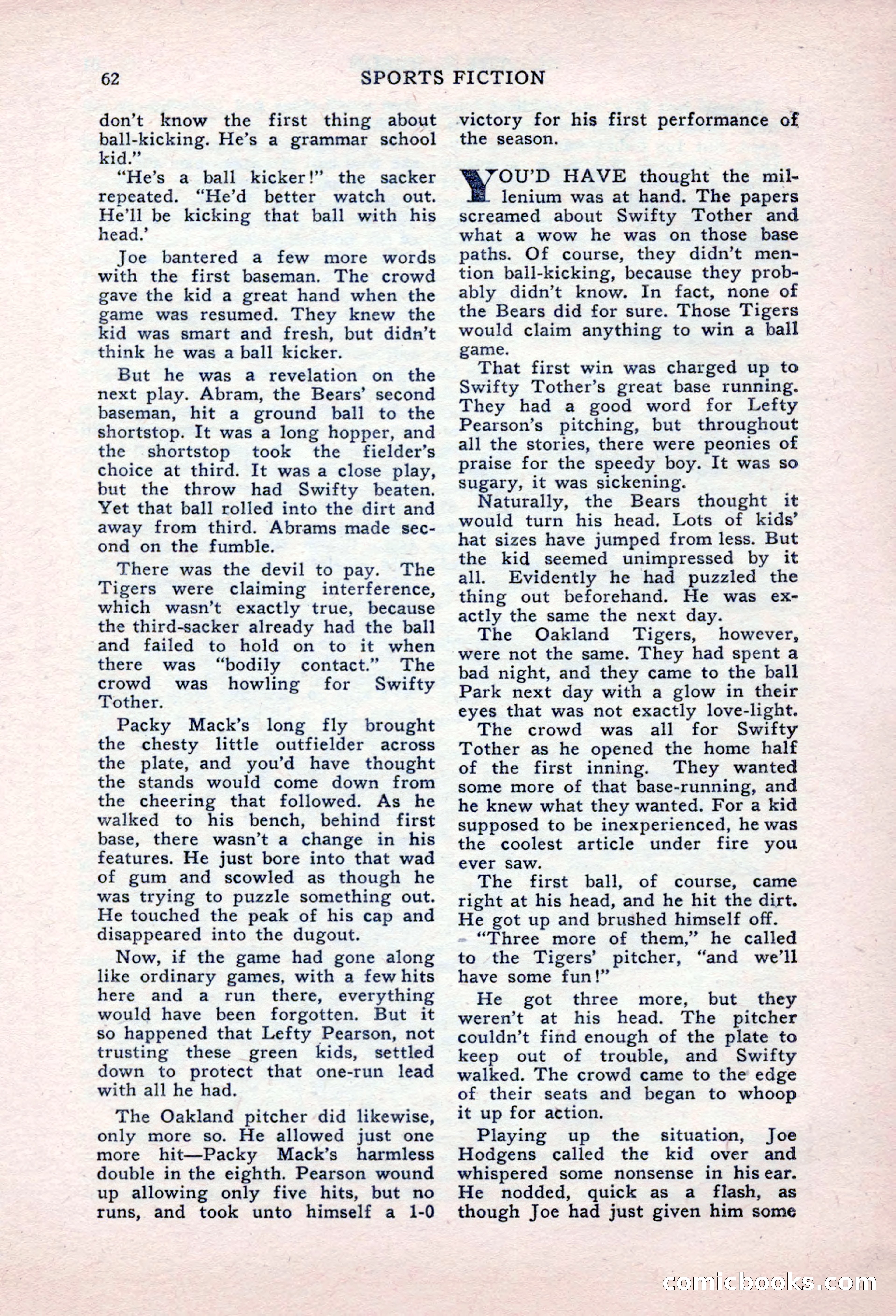 Sports Fiction, September 1947 — page 62 of 100