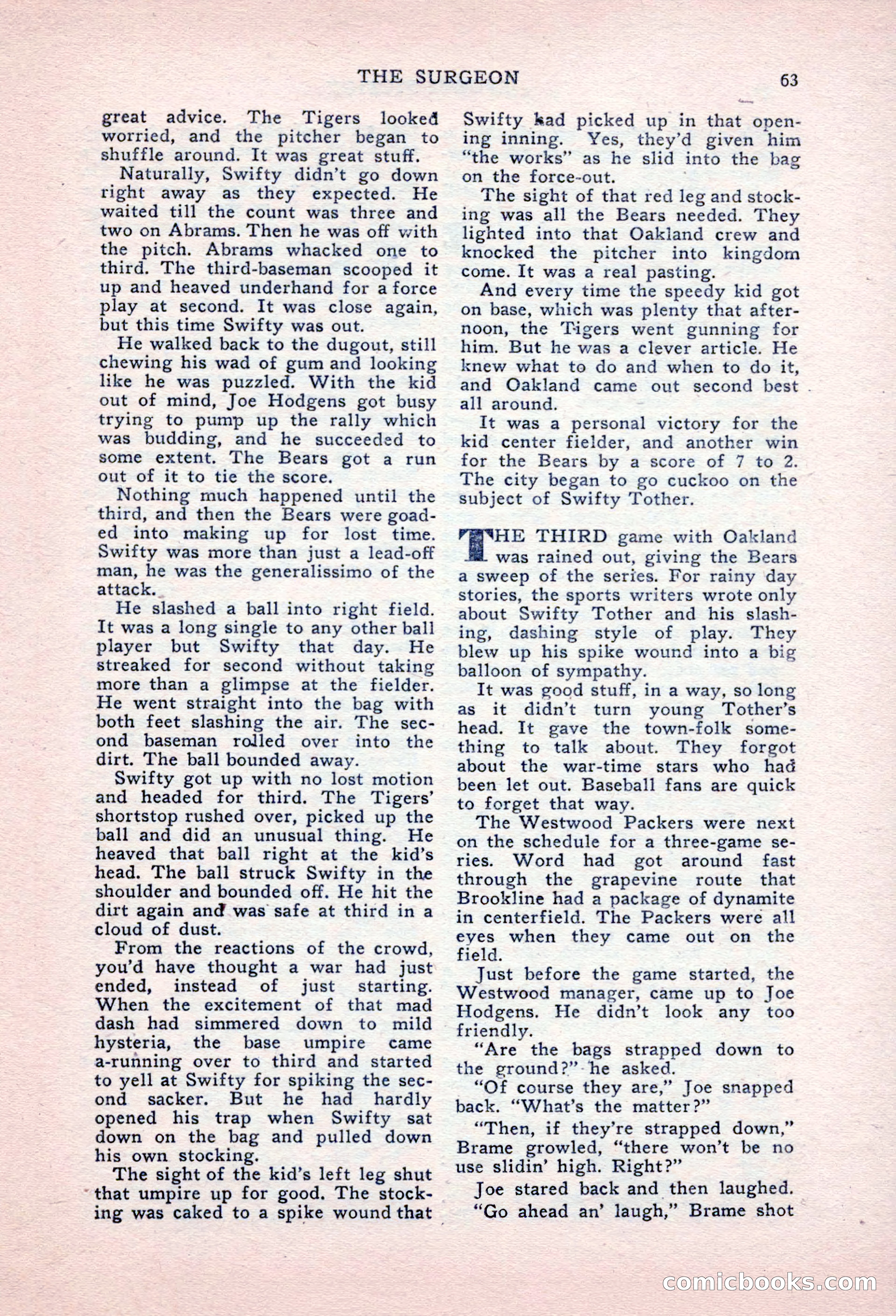 Sports Fiction, September 1947 — page 63 of 100