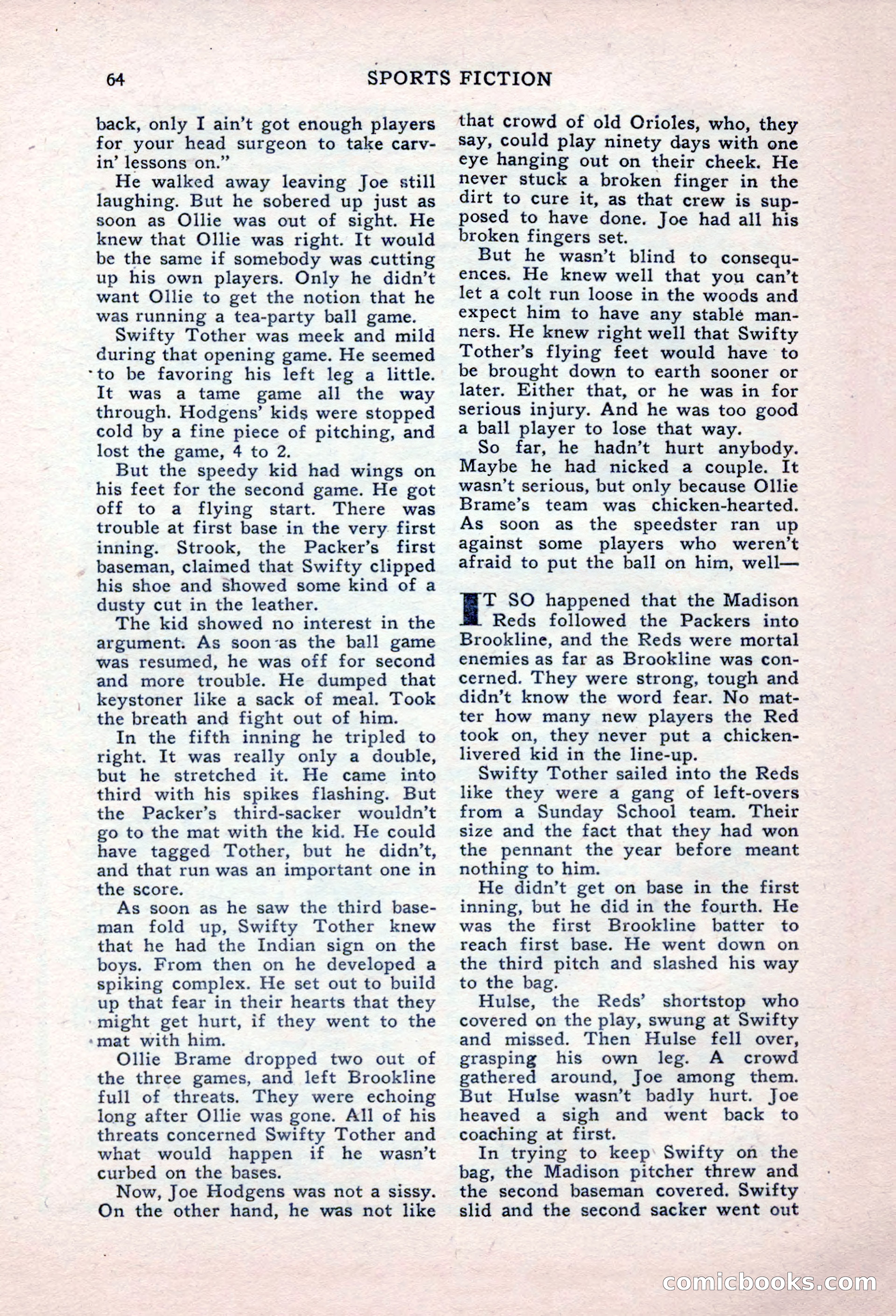 Sports Fiction, September 1947 — page 64 of 100