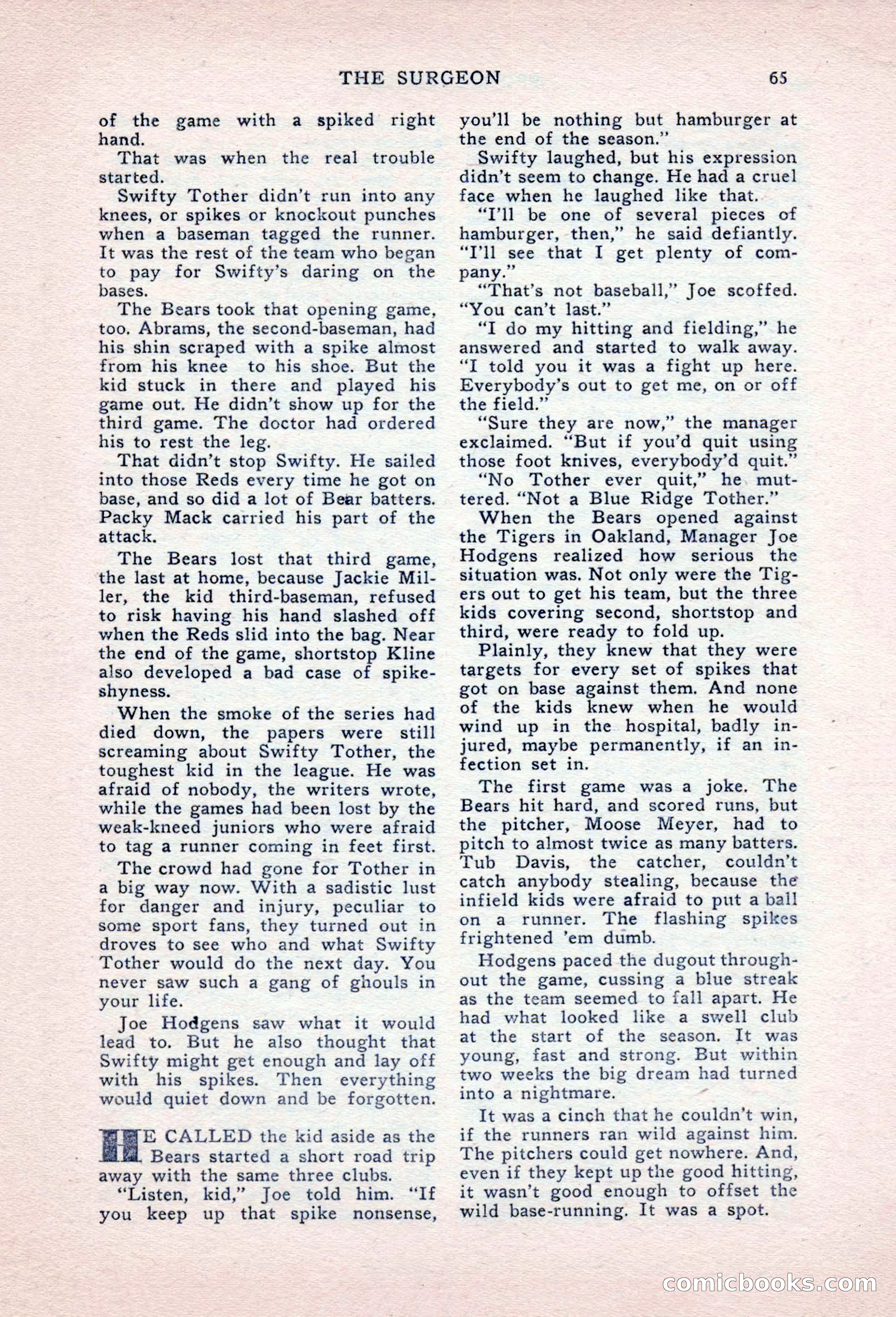 Sports Fiction, September 1947 — page 65 of 100