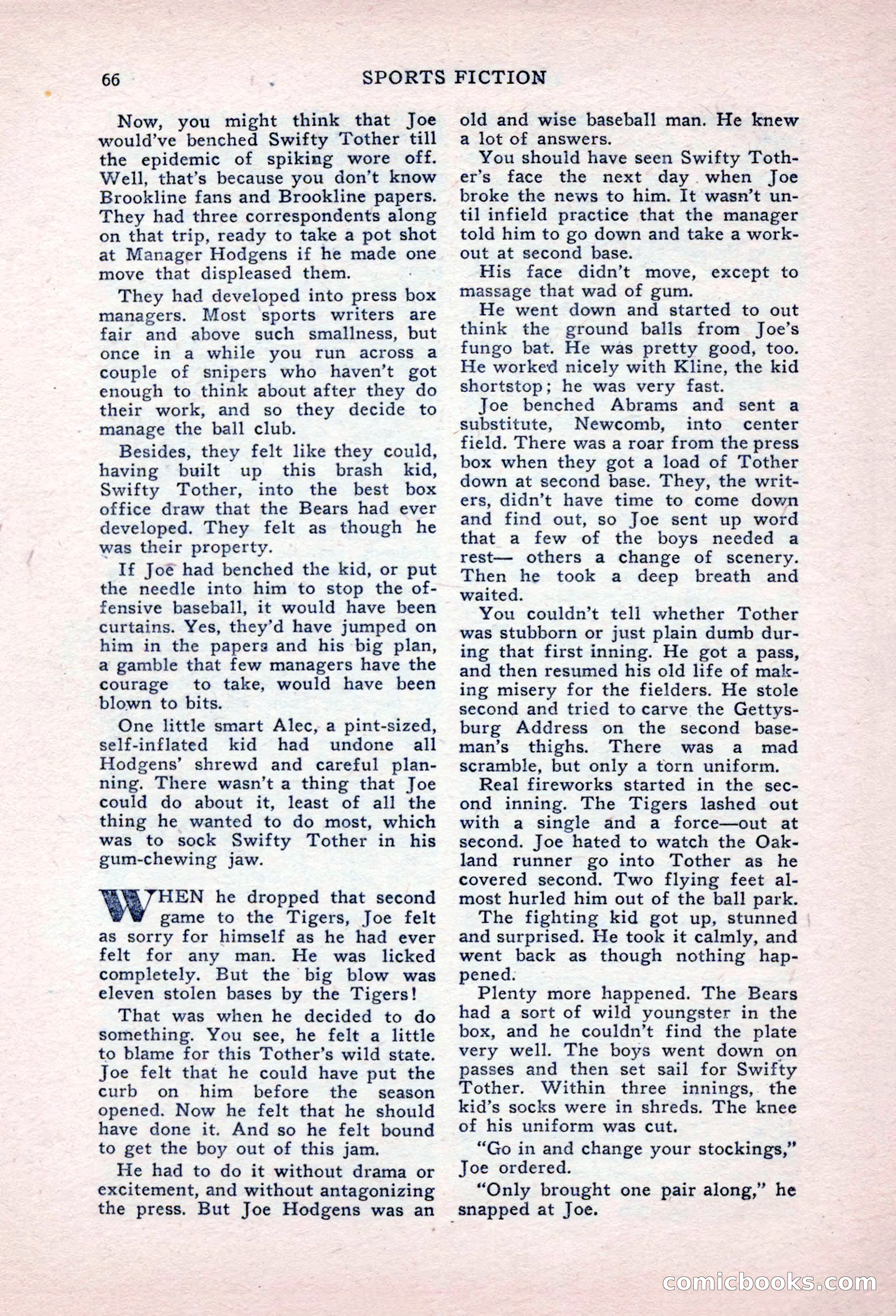 Sports Fiction, September 1947 — page 66 of 100