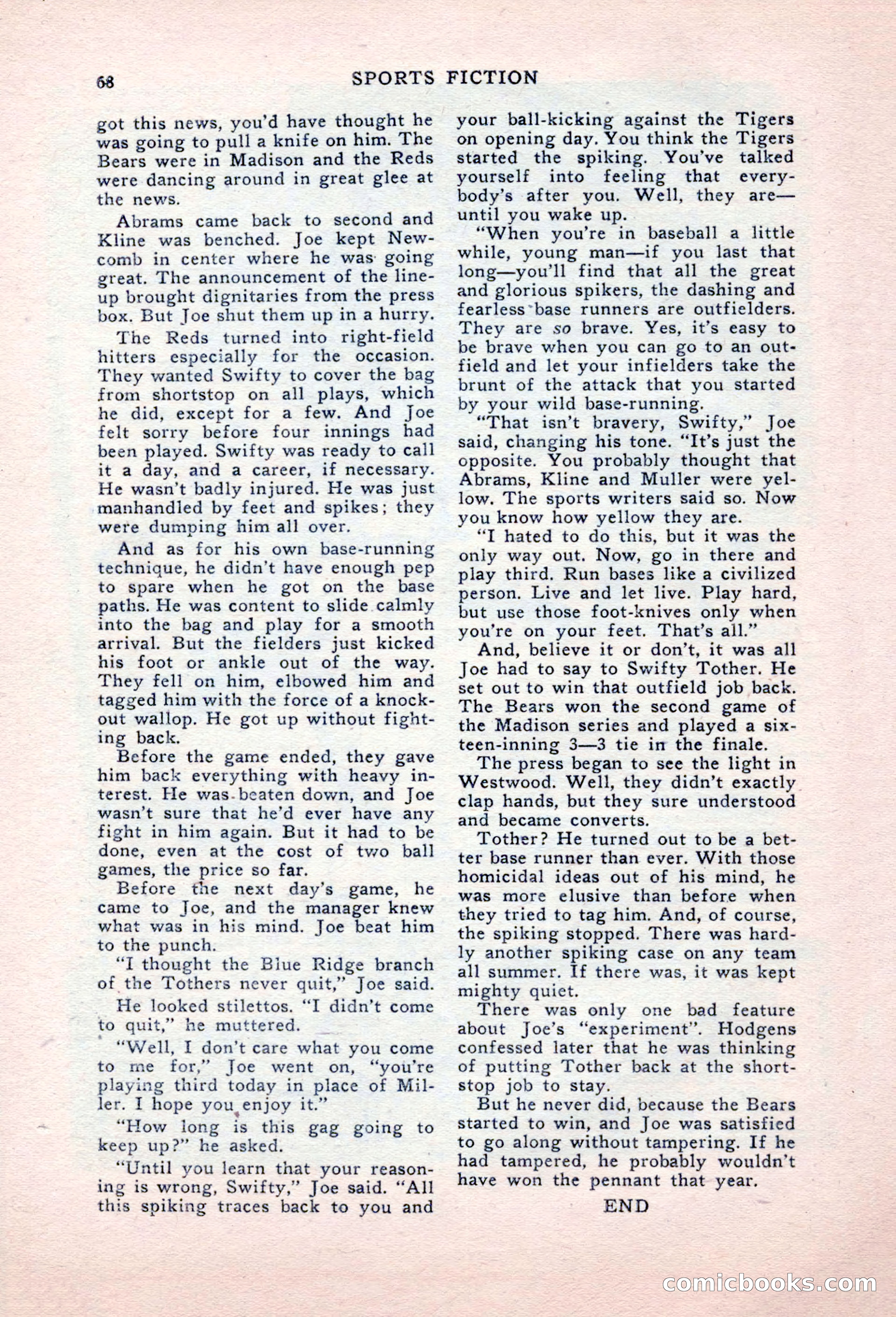 Sports Fiction, September 1947 — page 68 of 100