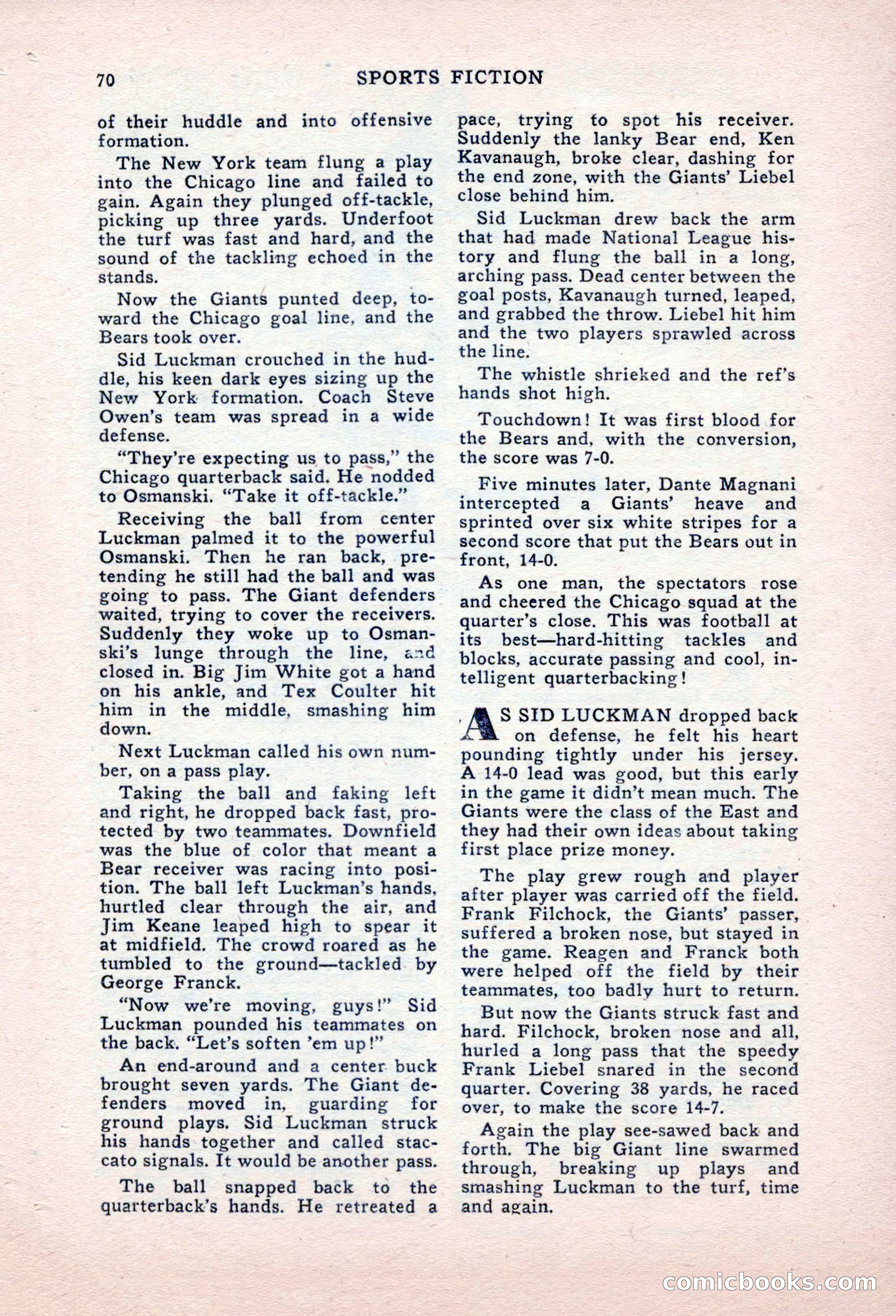 Sports Fiction, September 1947 — page 70 of 100