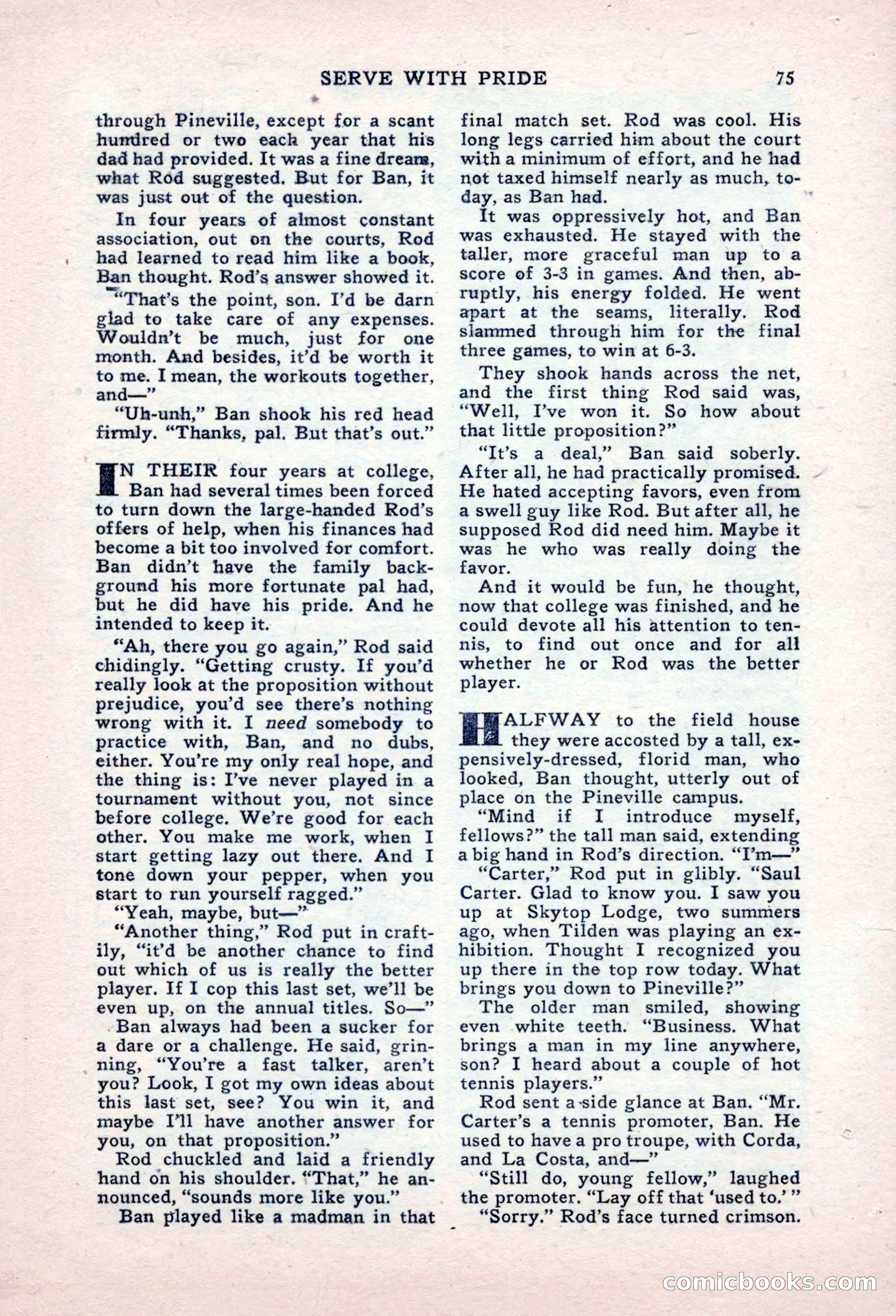 Sports Fiction, September 1947 — page 75 of 100