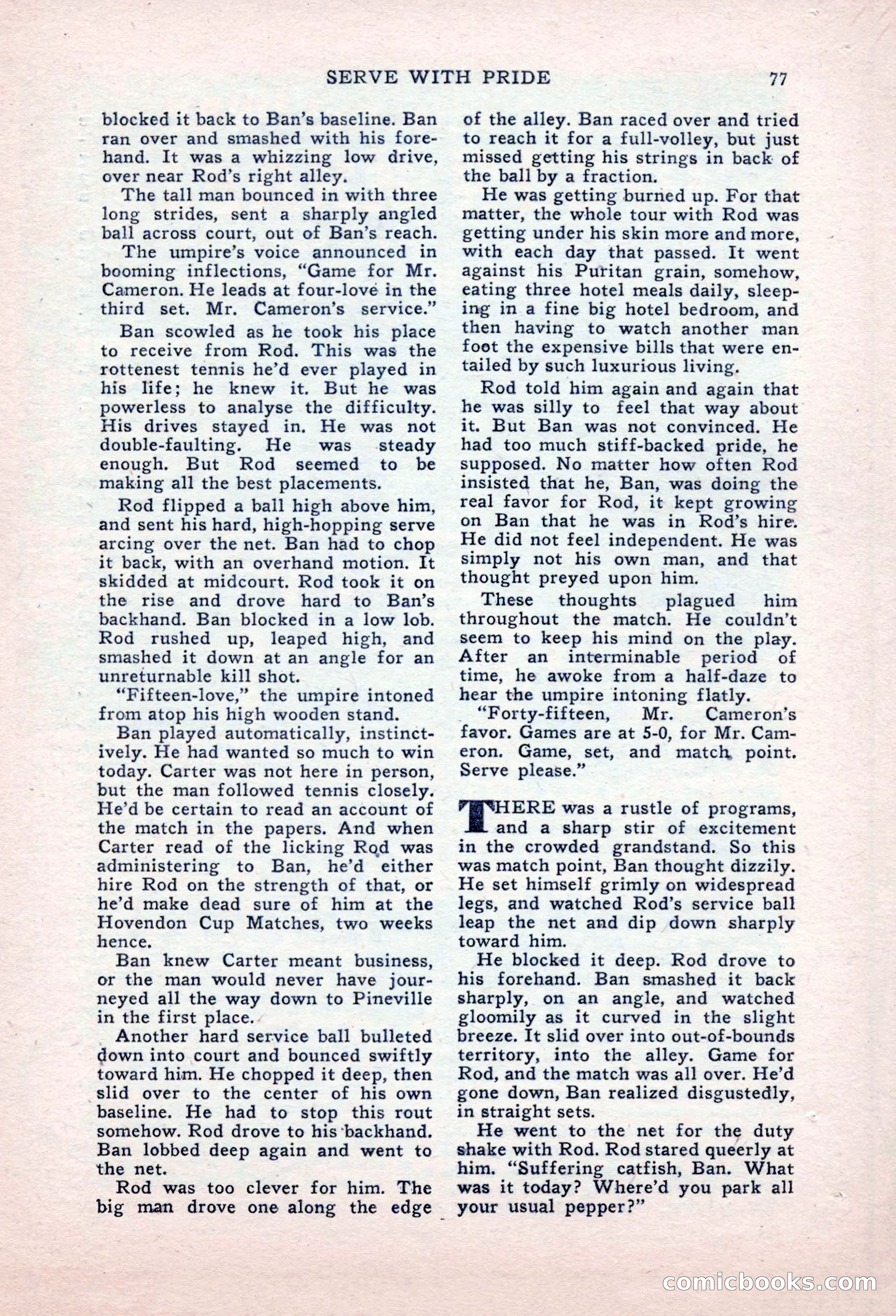 Sports Fiction, September 1947 — page 77 of 100