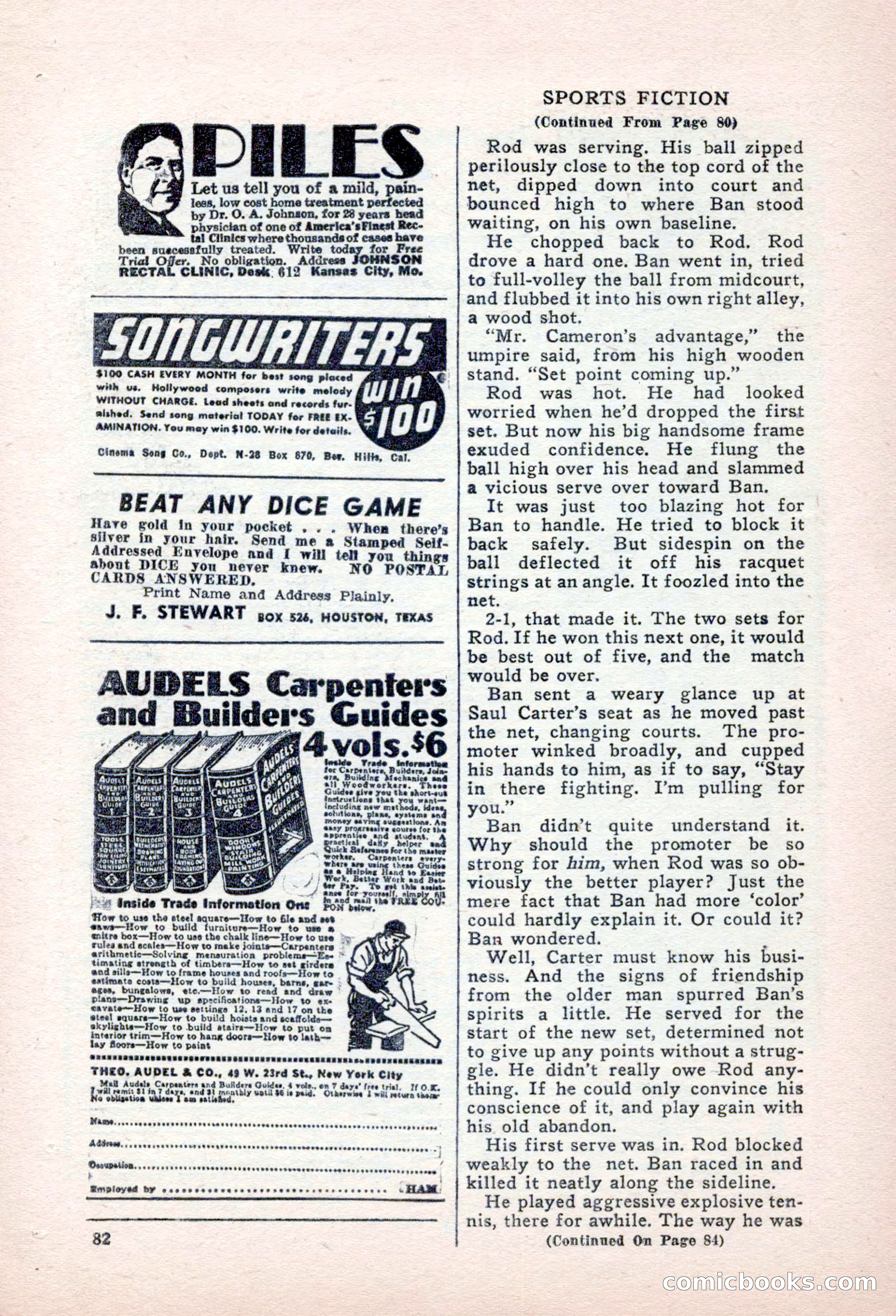 Sports Fiction, September 1947 — page 82 of 100