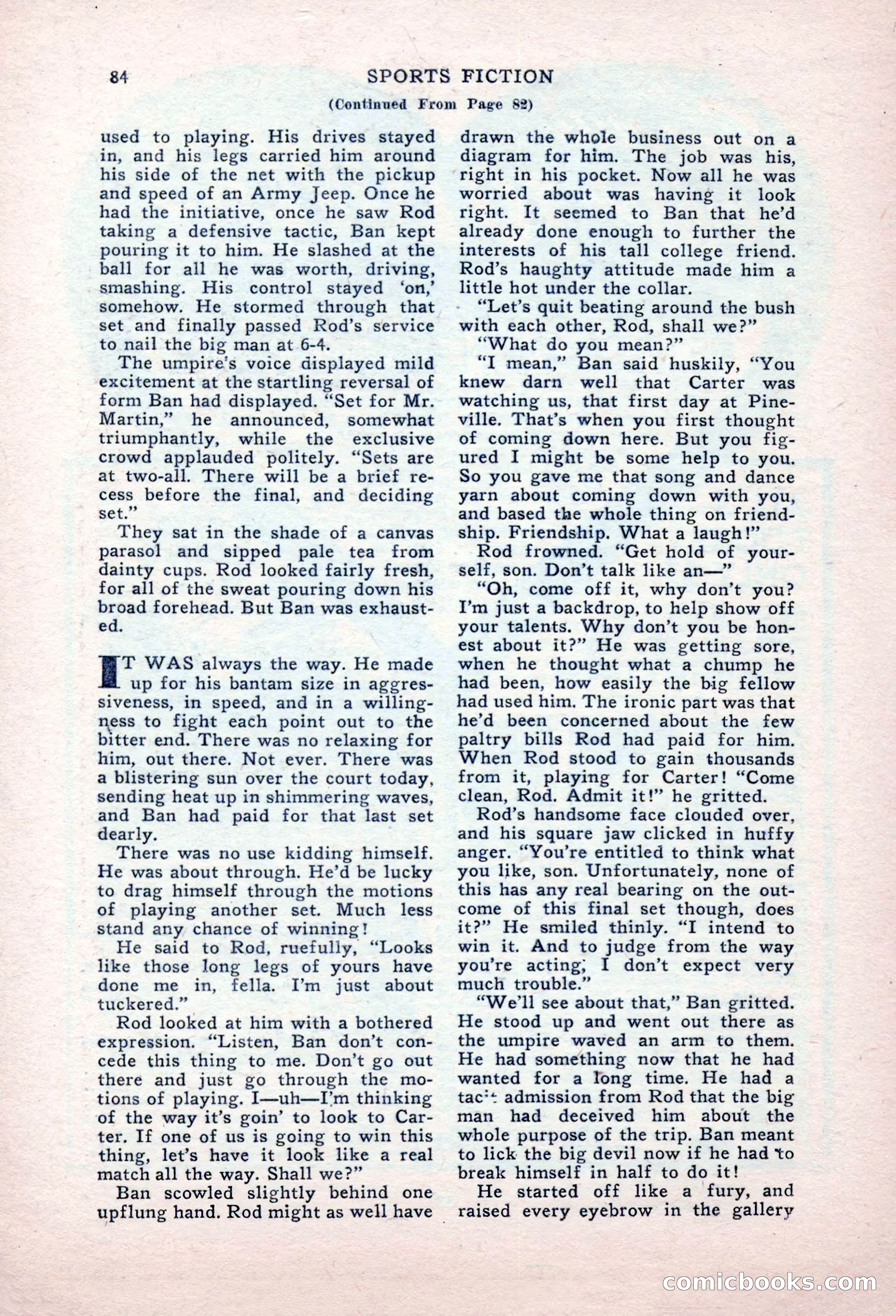 Sports Fiction, September 1947 — page 84 of 100