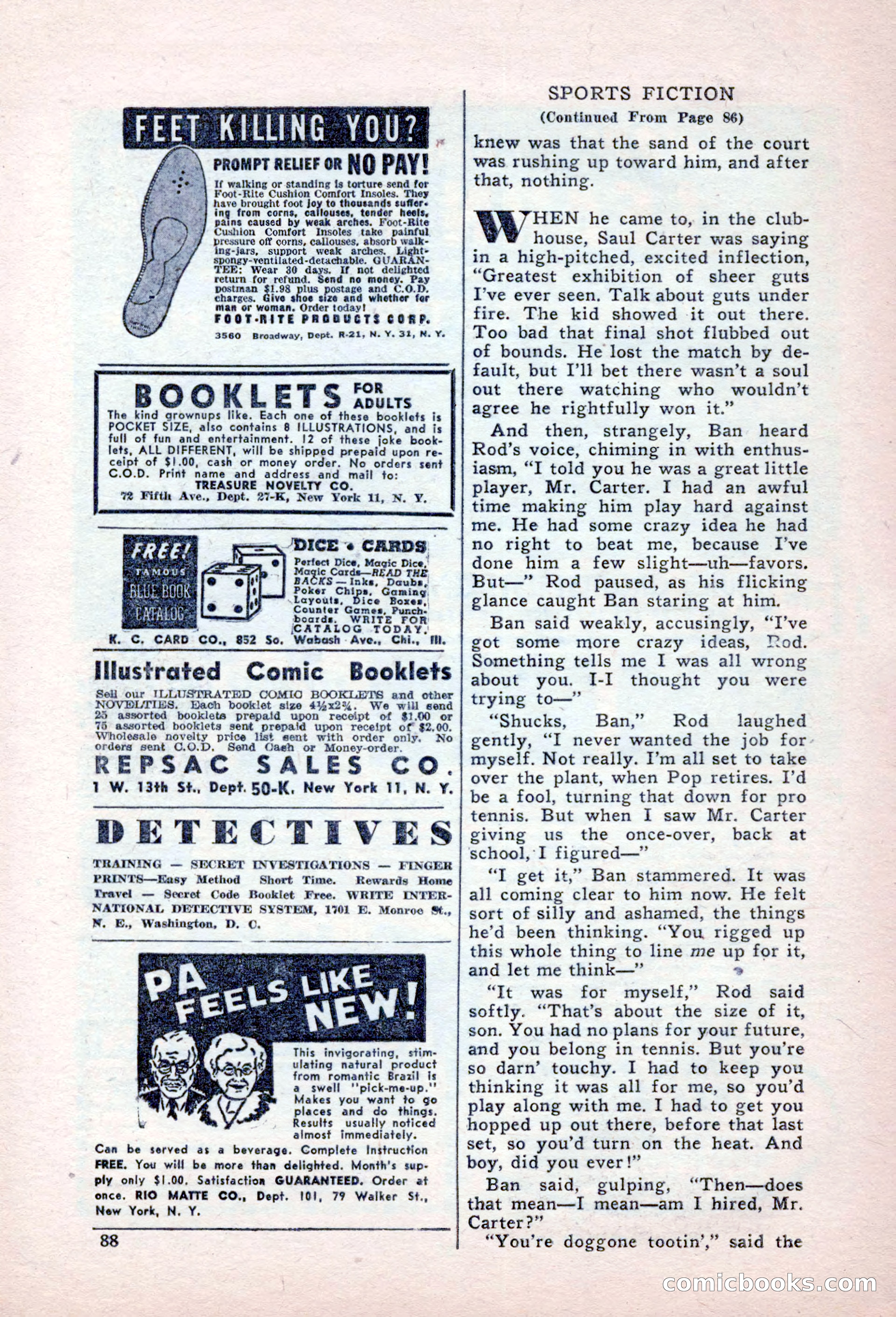 Sports Fiction, September 1947 — page 88 of 100