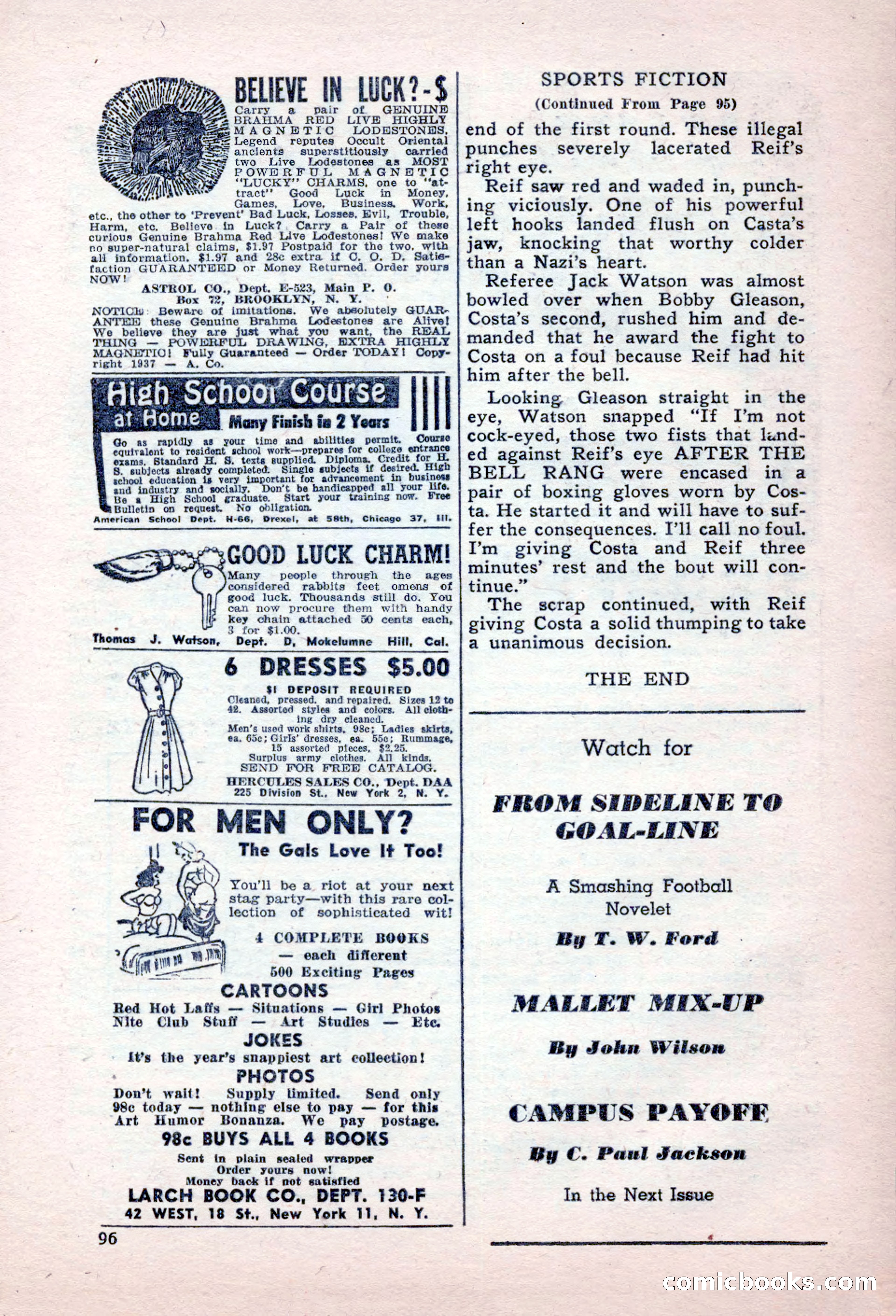 Sports Fiction, September 1947 — page 96 of 100