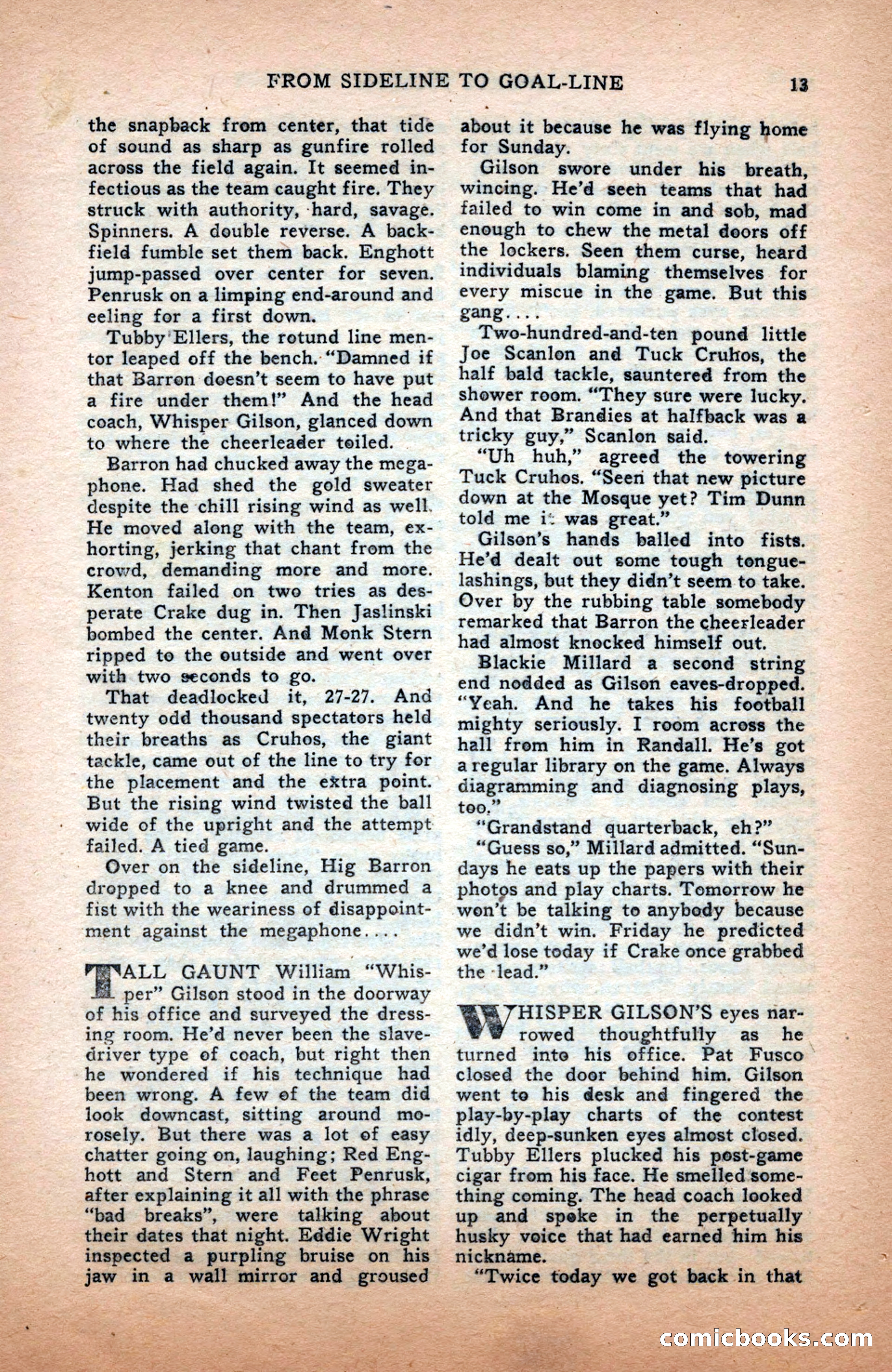 Sports Fiction, December 1947 — page 13 of 100