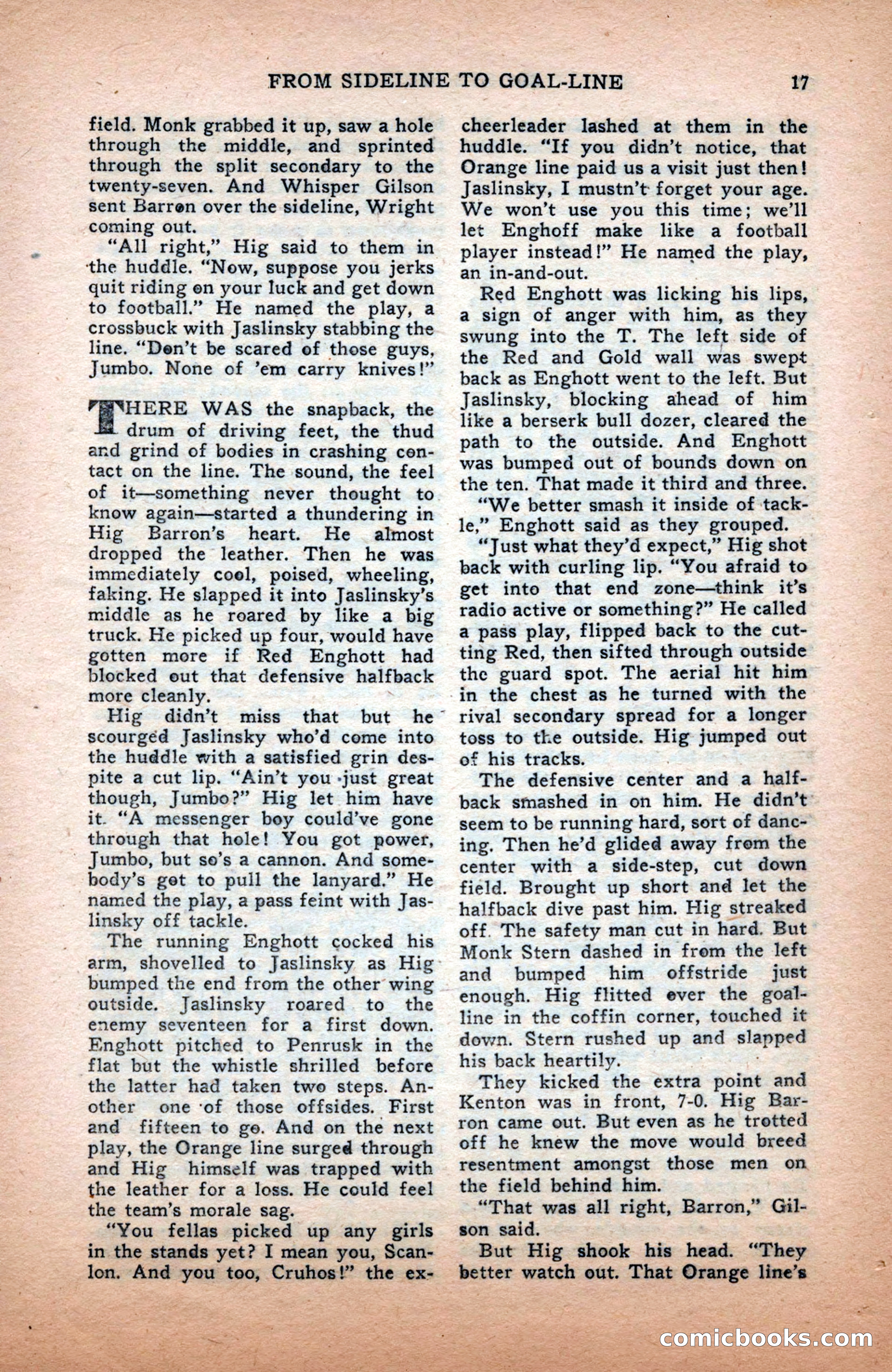 Sports Fiction, December 1947 — page 17 of 100