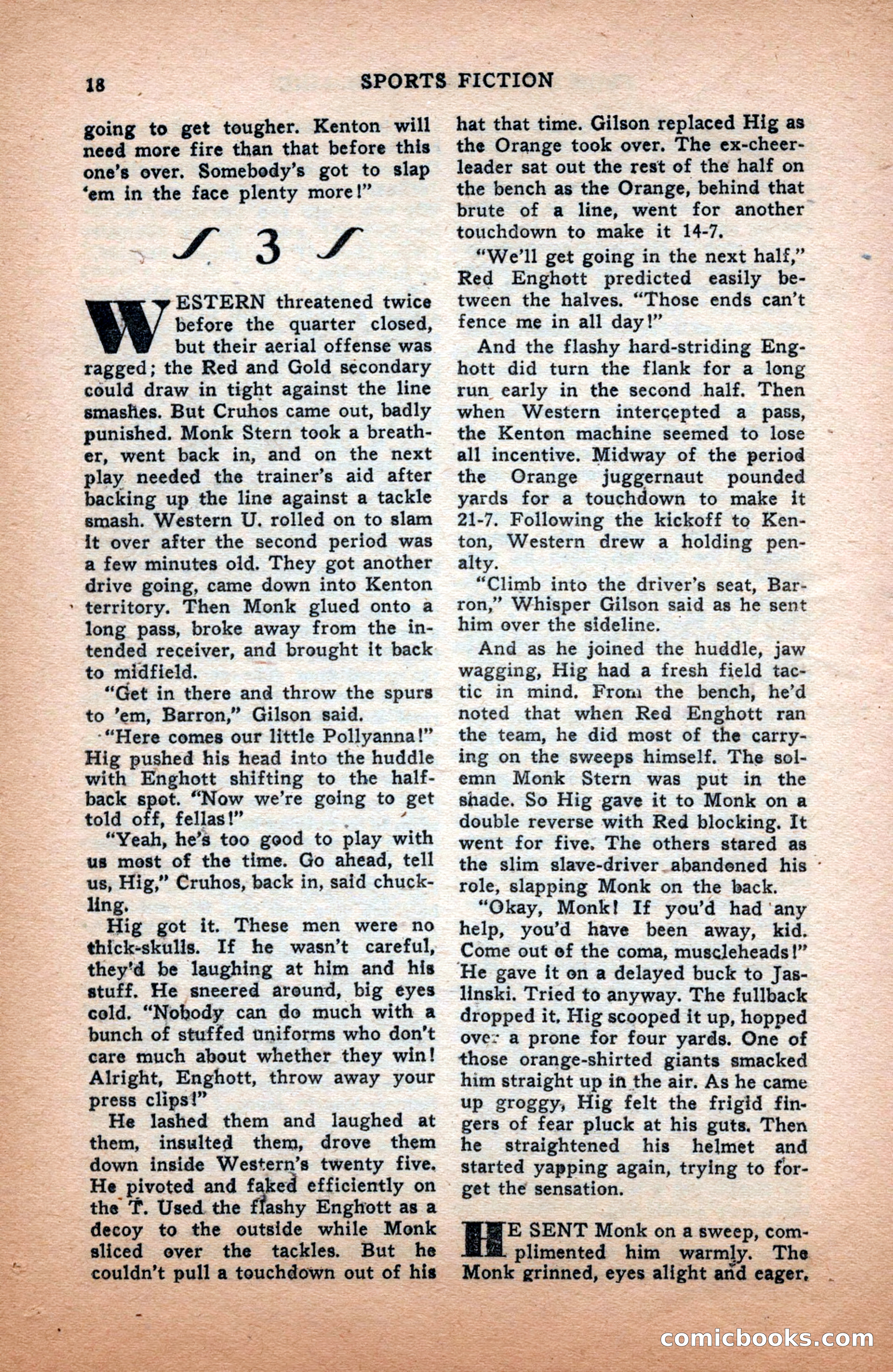 Sports Fiction, December 1947 — page 18 of 100