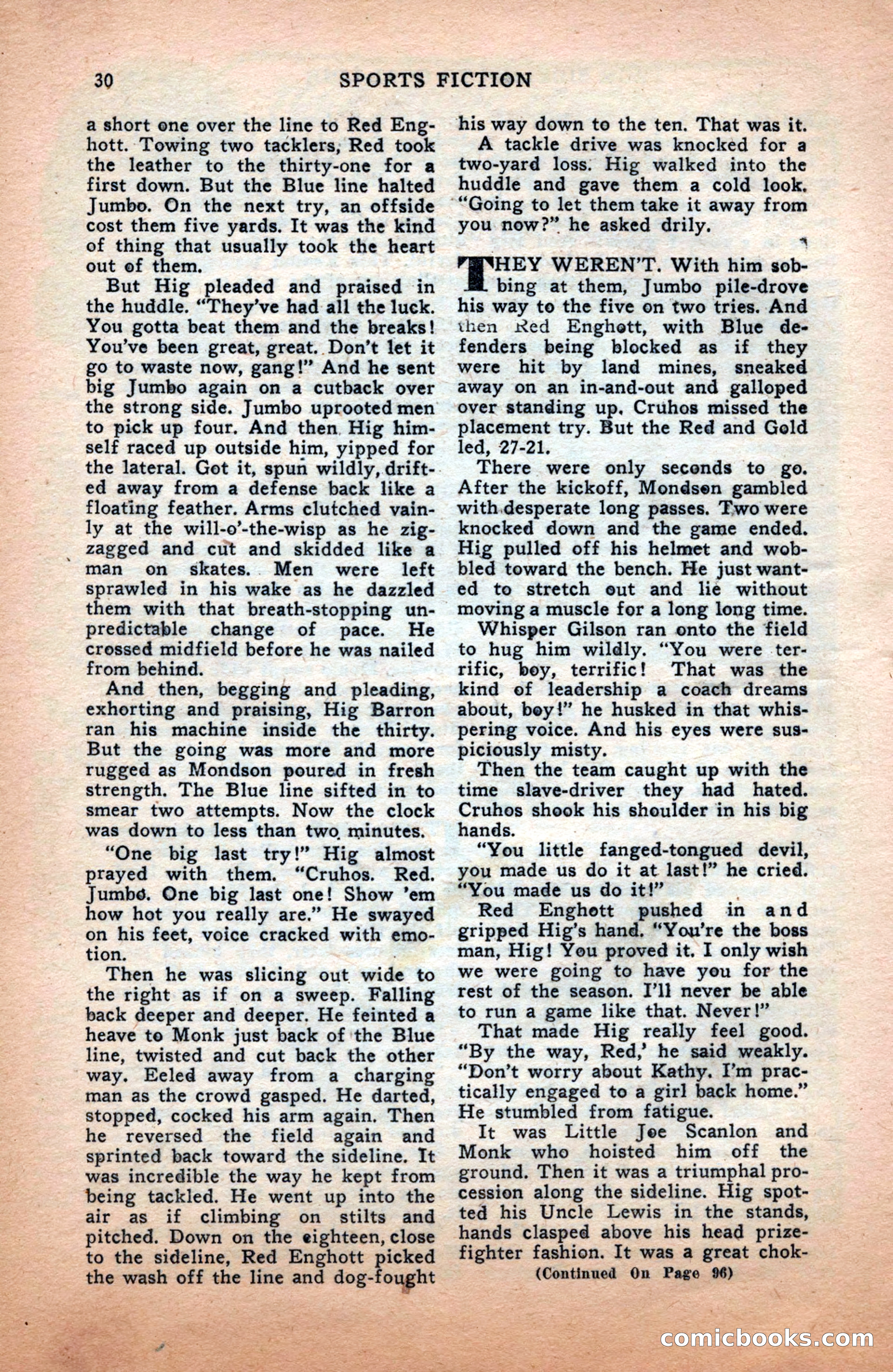 Sports Fiction, December 1947 — page 30 of 100