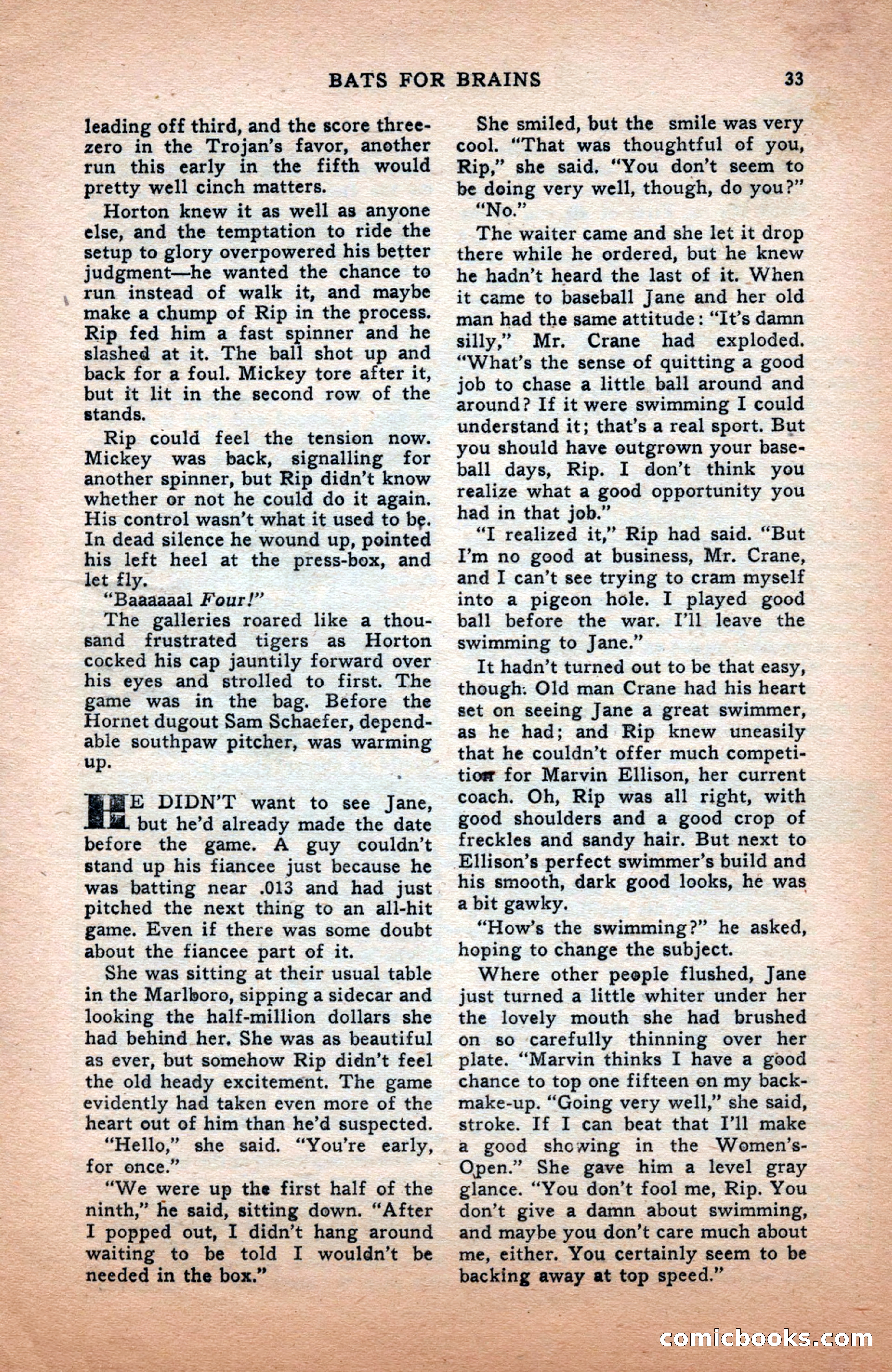 Sports Fiction, December 1947 — page 33 of 100