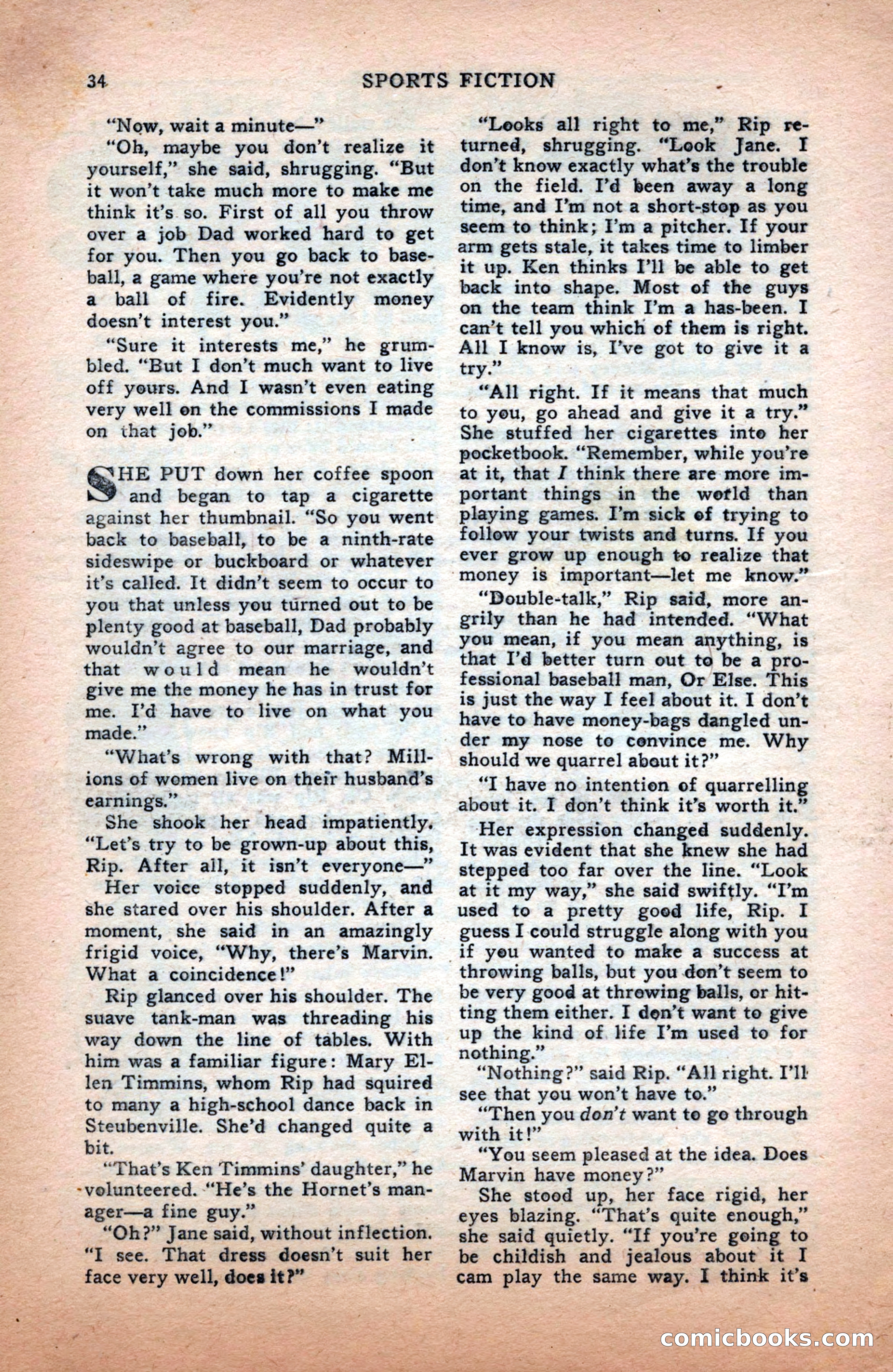 Sports Fiction, December 1947 — page 34 of 100