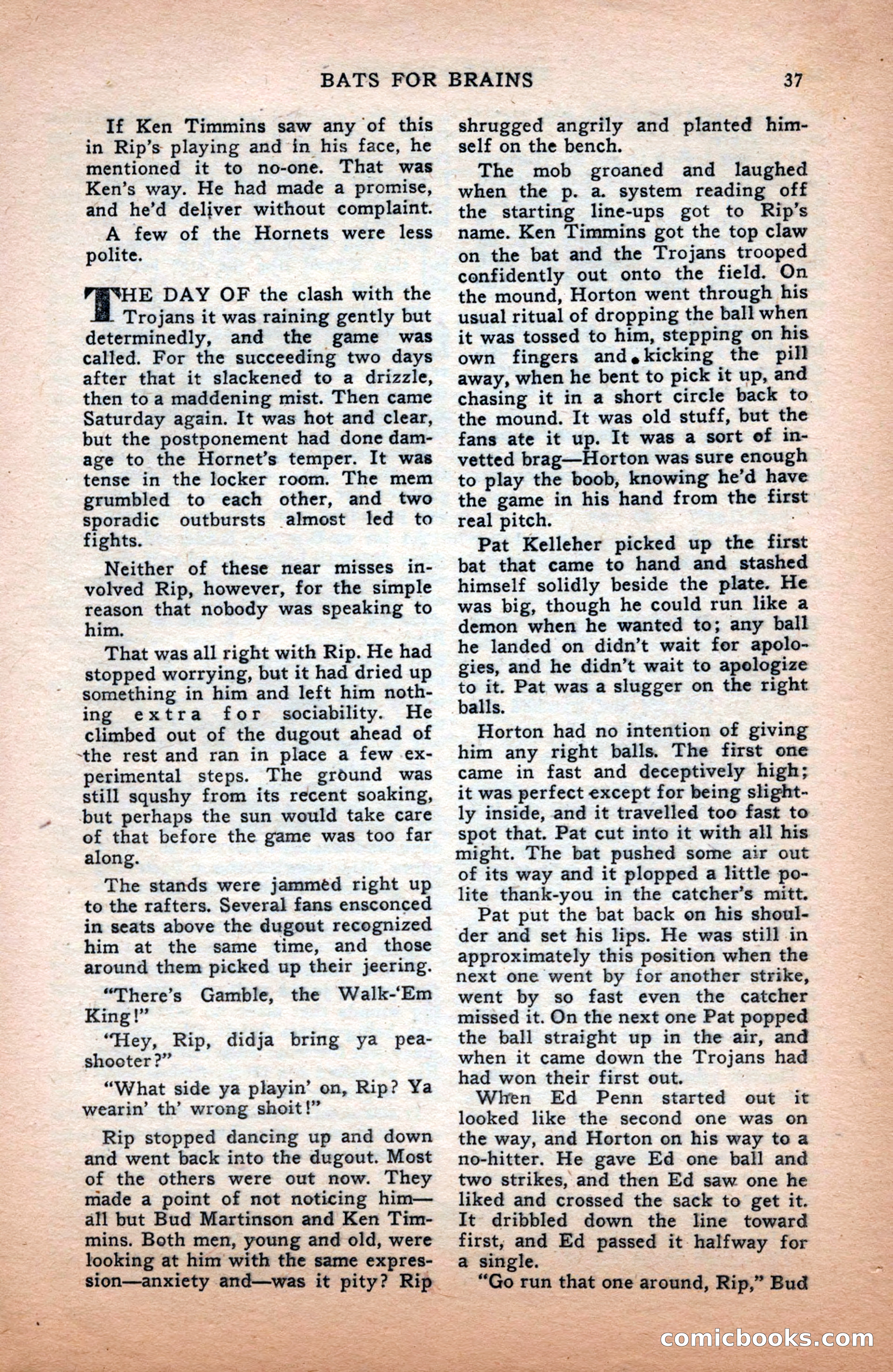 Sports Fiction, December 1947 — page 37 of 100